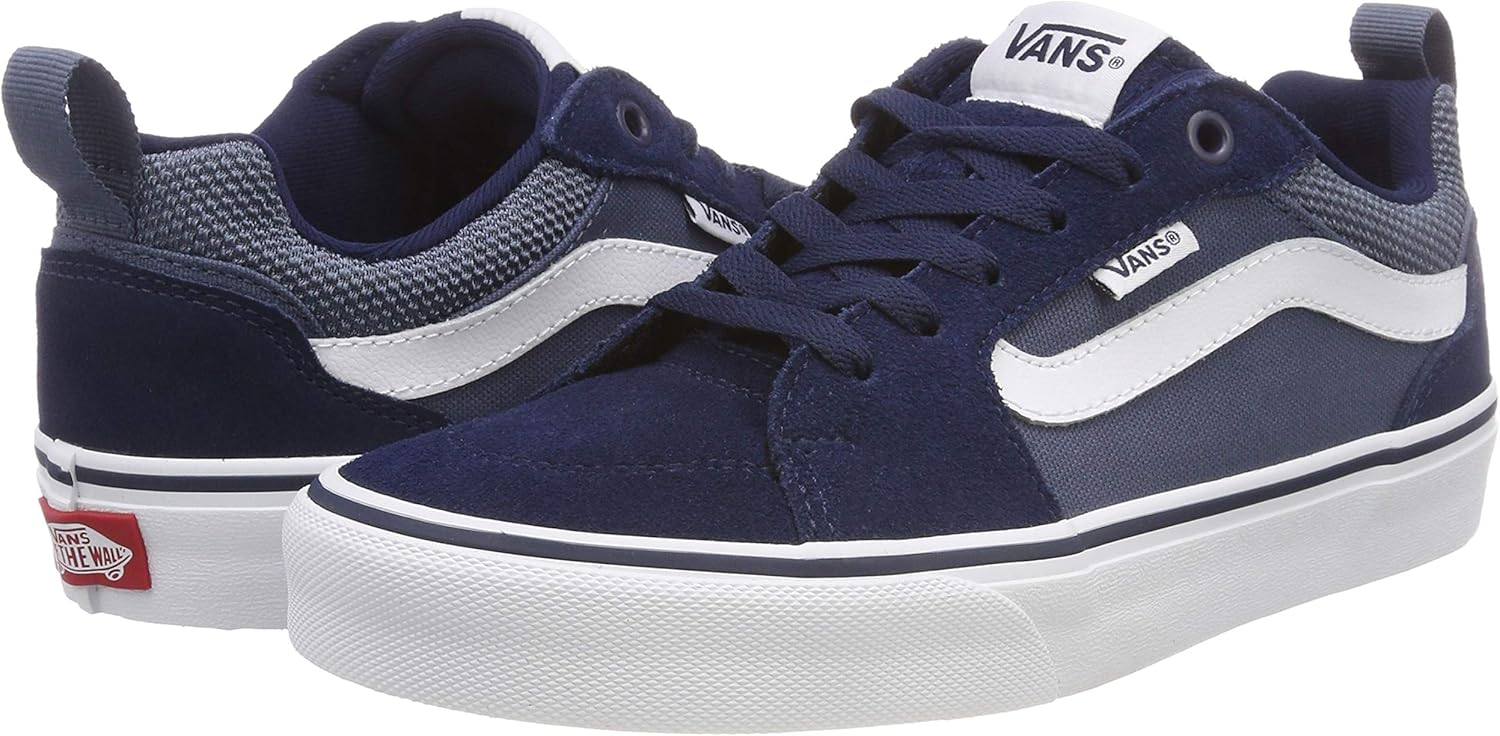 Vans Men's Filmore Sneakers 6 UK Suede Canvas Dress Blues Vintage Indigo