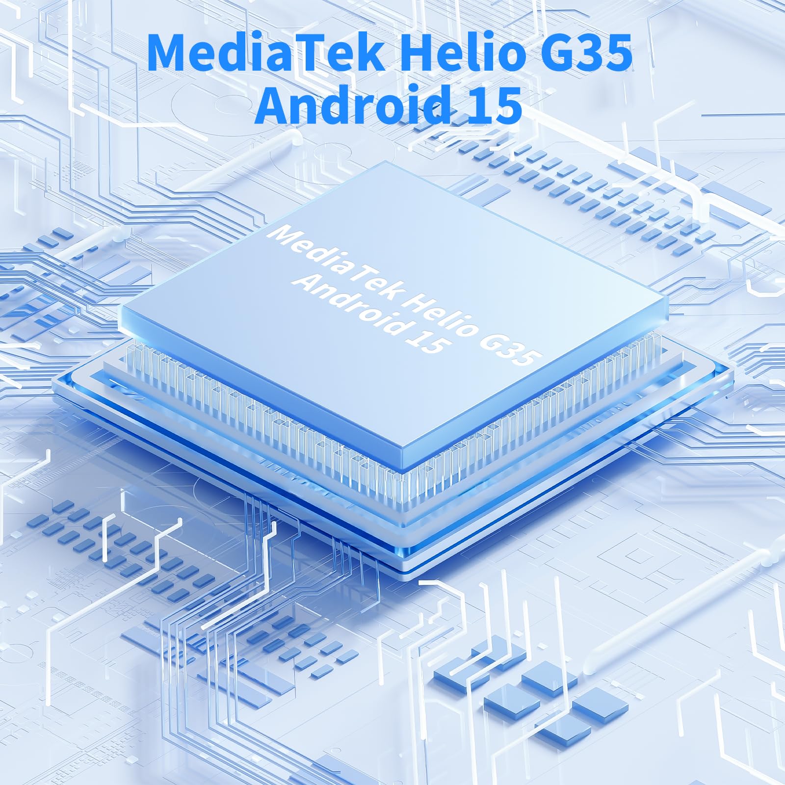 uleway Teléfono Móvil para Personas Mayores 4G, Iconos Extragrandes, Azul | Modo Senior, Doble SIM, GPS, 4+64 GB, Android 15, Pantalla HD de 6,6", Batería 4000 mAh con Base, Botón SOS