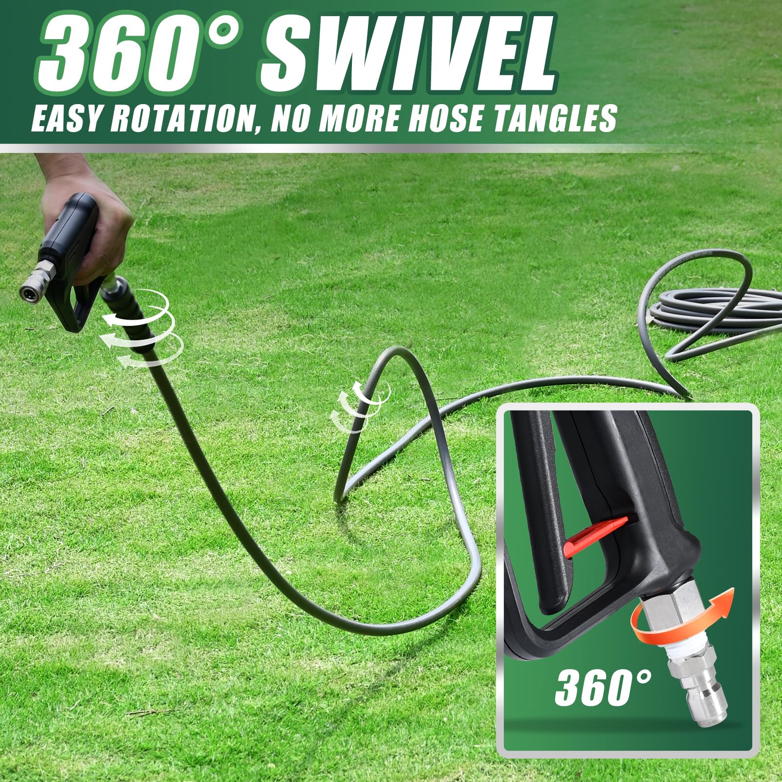 Pistolet do mycia ciśnieniowego i różdżka, 4000 PSI