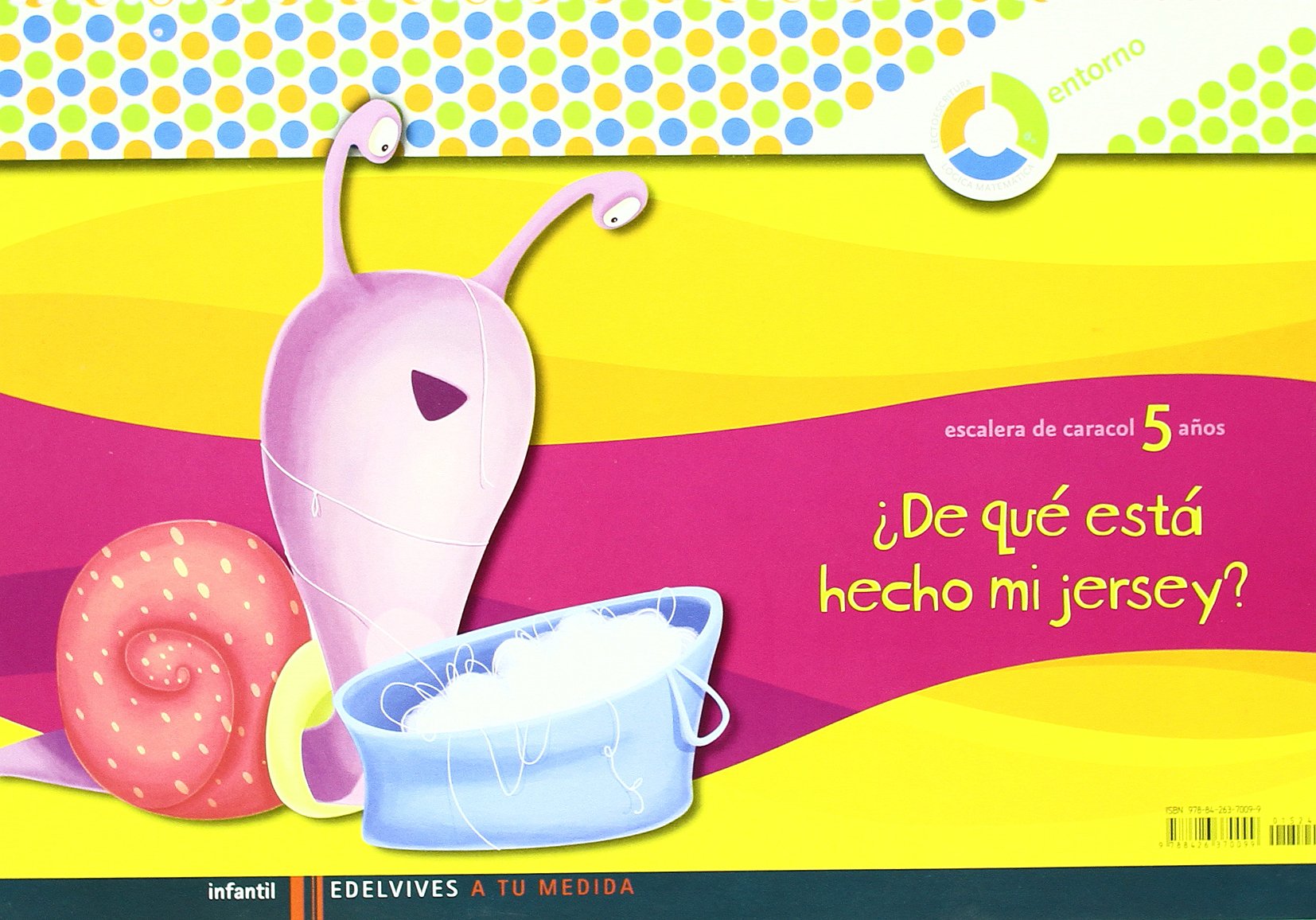 A tu medida Infantil 5 años cuaderno ¿De que esta hecho mi jersey? (Escalera de Caracol)