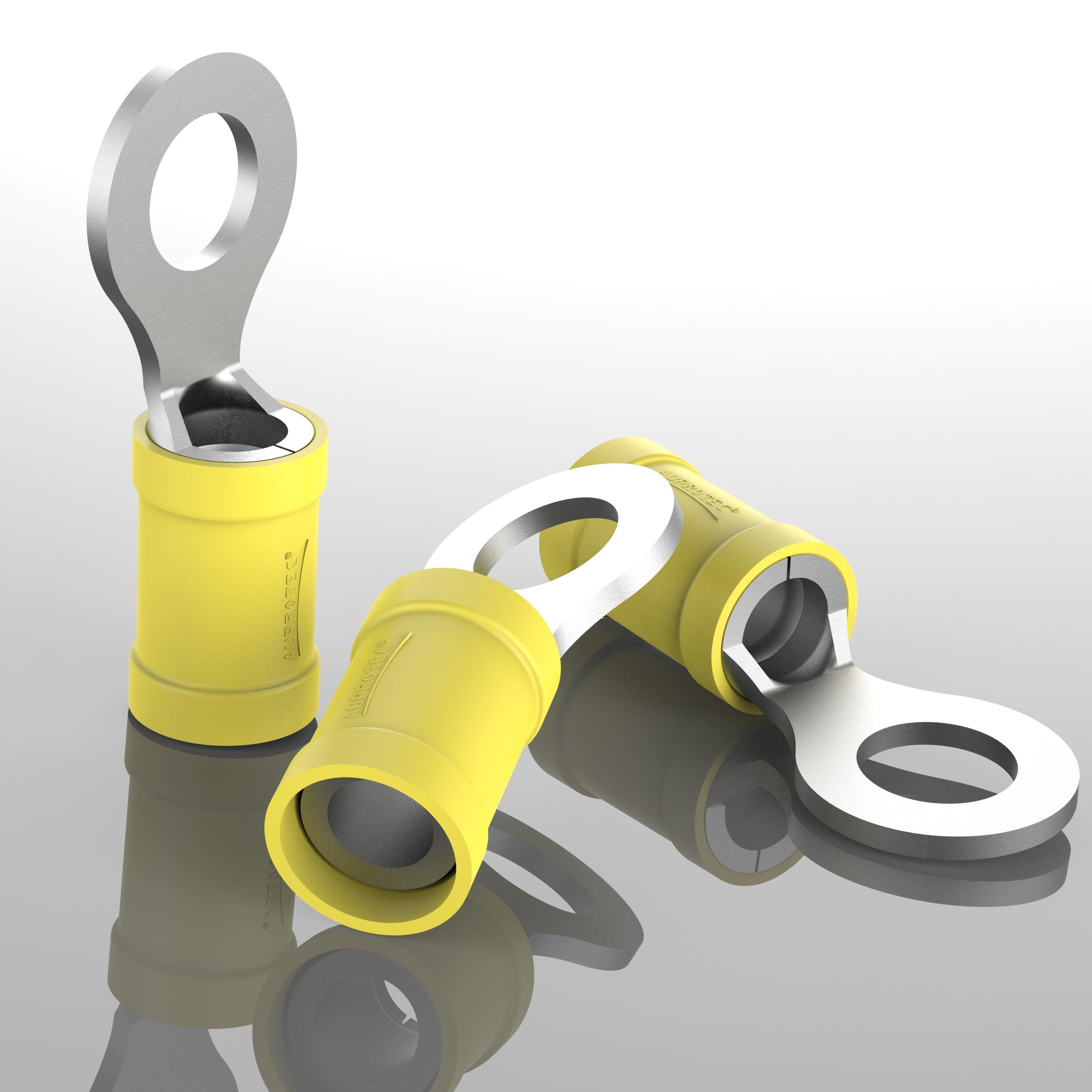 25 Connettori Ad Occhiello Preisolati 0,5-1,5 Mm² - Rosso, Foro M3, Per Cavi Elettrici | Rame Stagnato - Foto 14