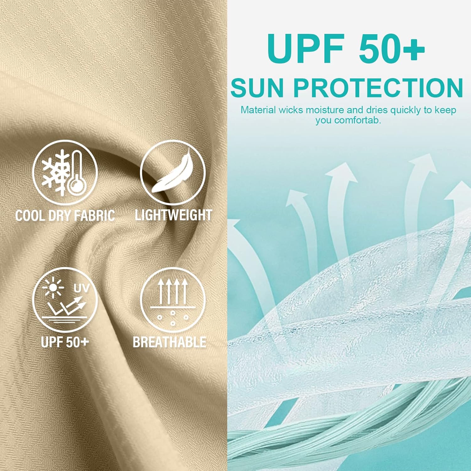 Women's Button Down Shirts UPF 50+ Short Sleeve Sun Protection Shirts Stretch Quick Dry Shirt for Fishing, Hiking, Travel - Image 7