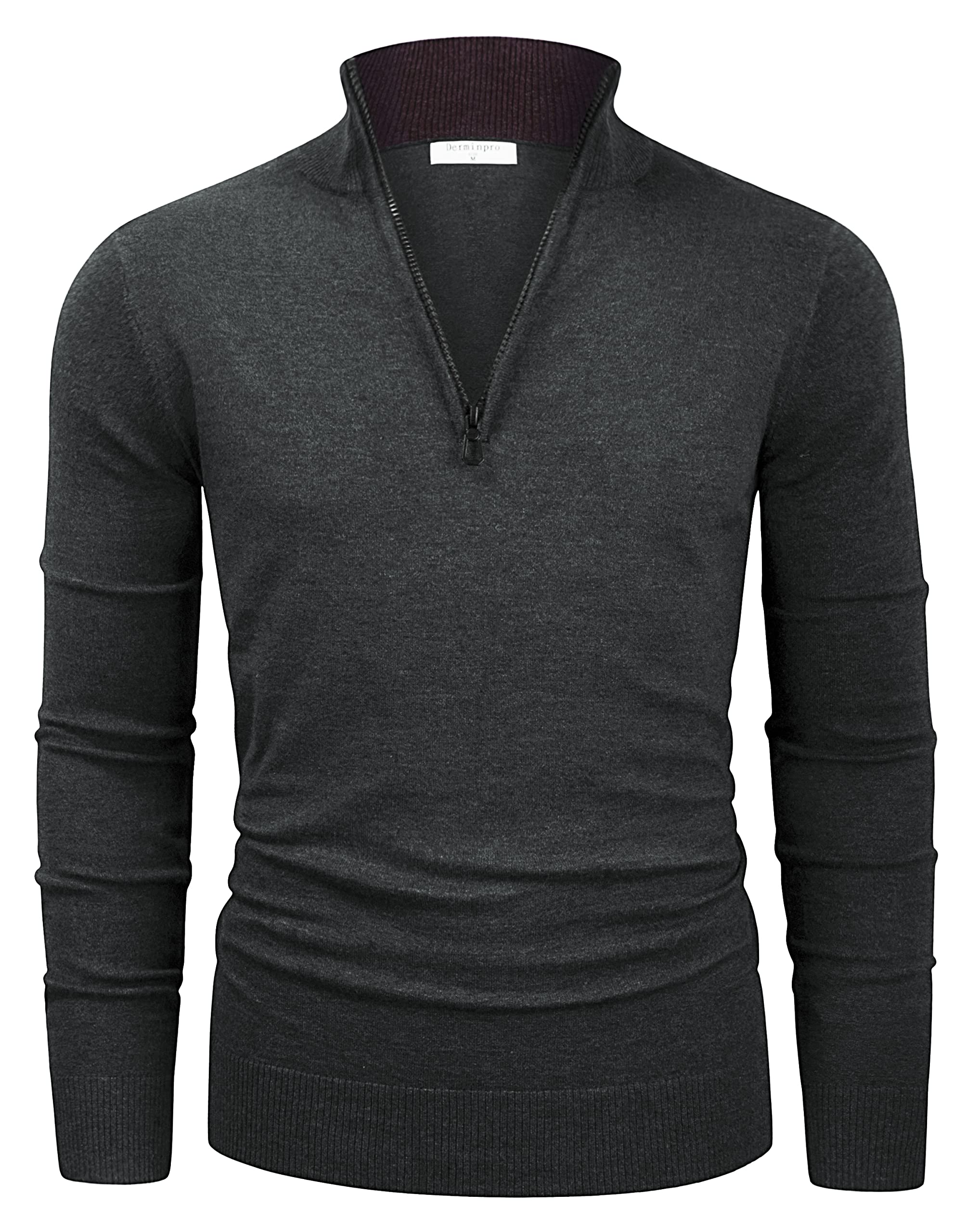 TAPULCO Men Turtleneck Long Sleeve Knitted Pullover Basic Slim Fit Casual Soft Comfy T Shirts
