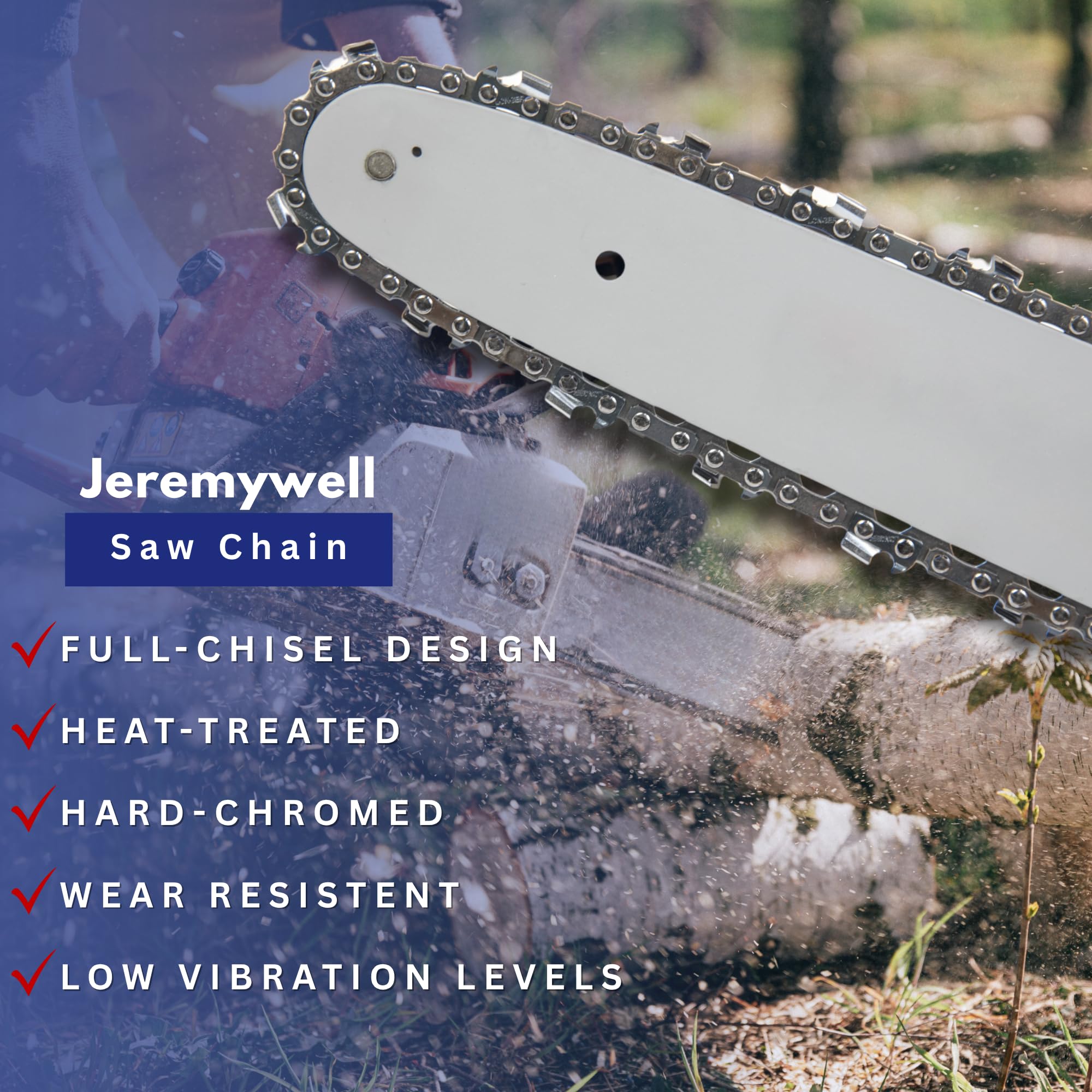 Amazon.com : Jeremywell 24 Inch Full Chisel Chainsaw Chain