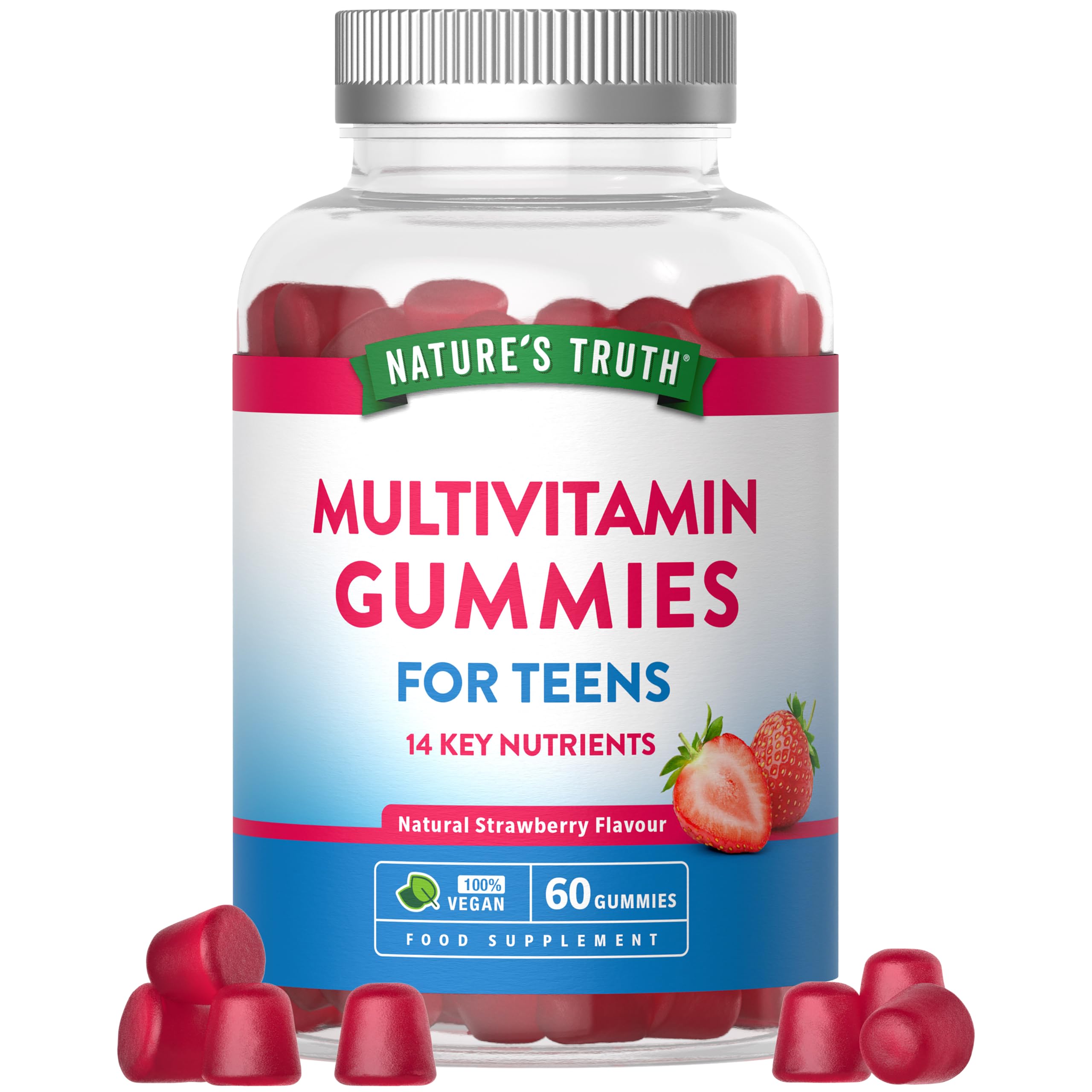 Multivitamin Gummies for Teens - 60 Vegan Gummies
