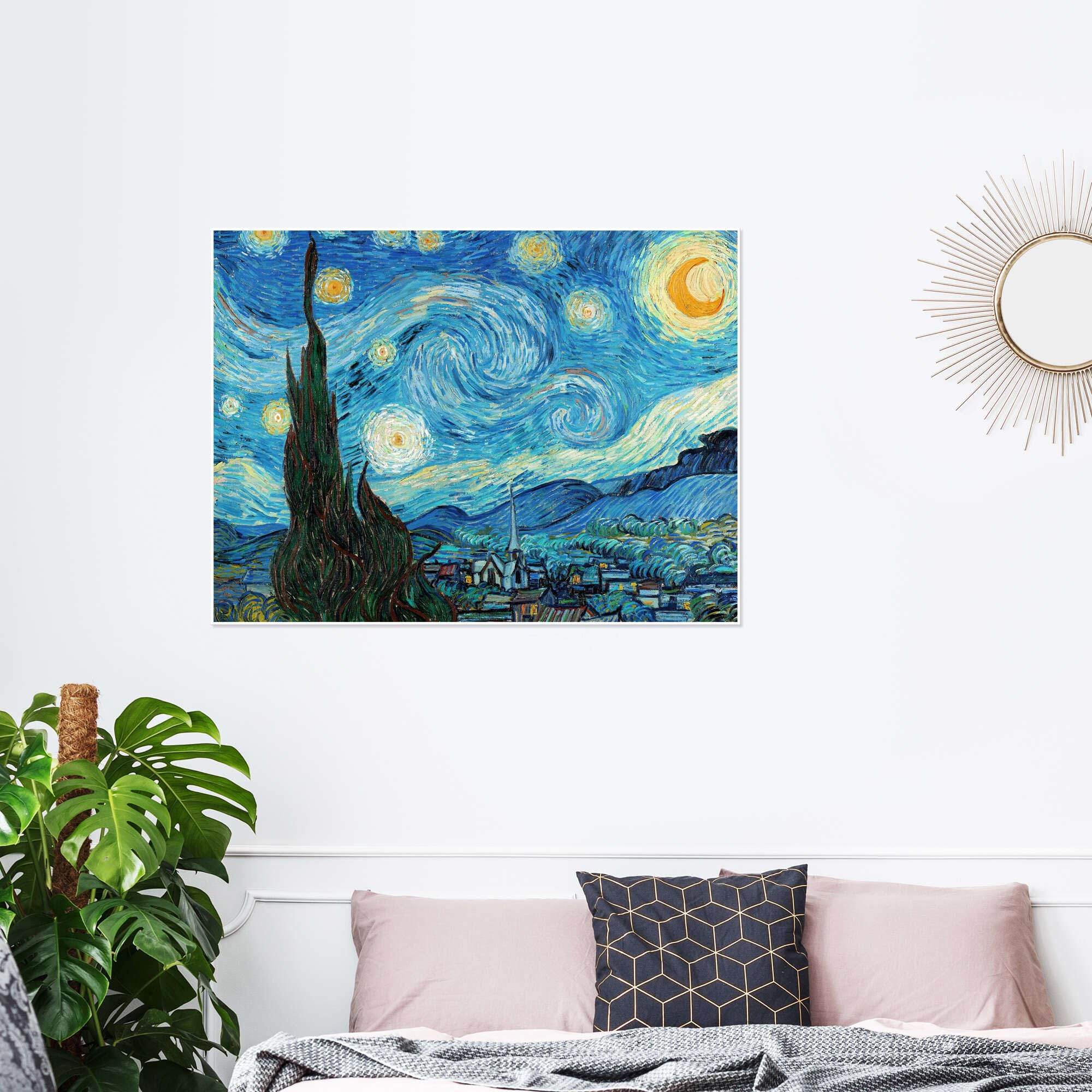Tenture Murale La Nuit étoilée de Vincent Van Gogh - Art et Inspiration