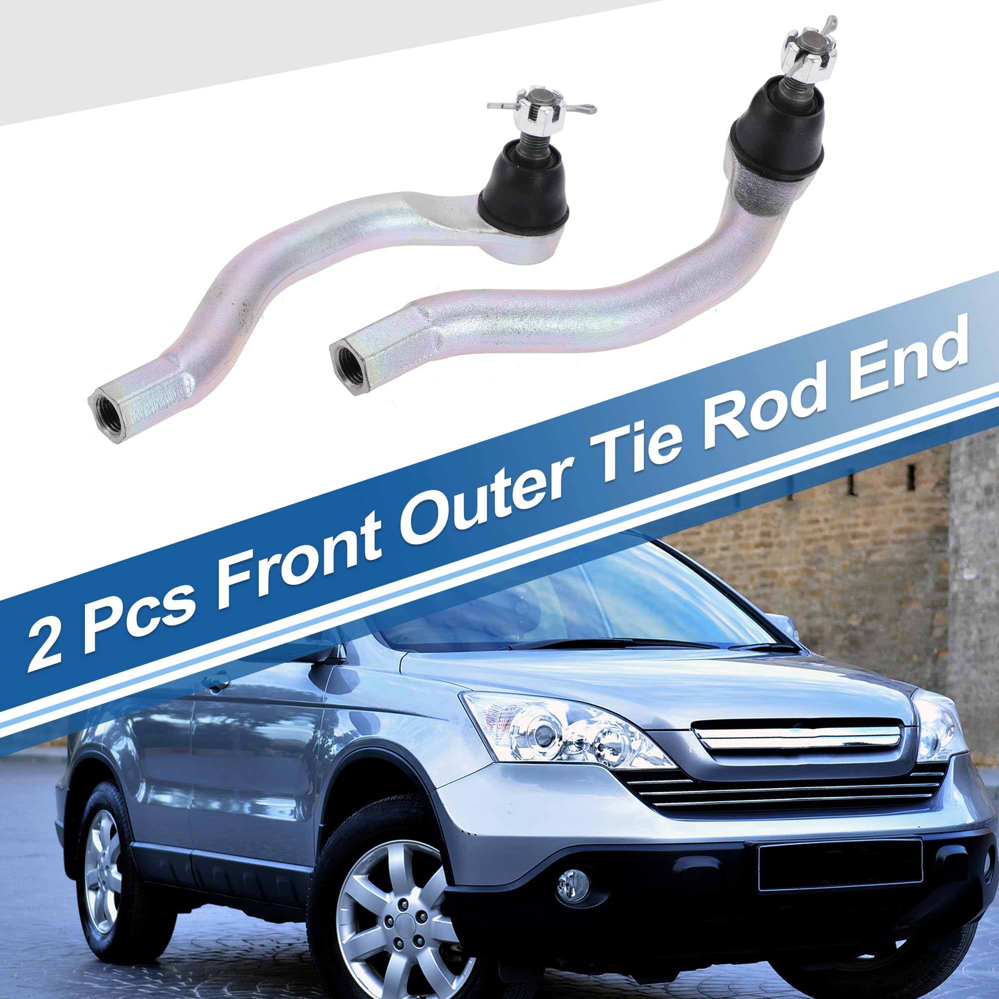 A ABSOPRO Kit De 2Pcs Extremos De Barra De Acoplamiento Externa Delantera Suspensión Dirección Para Honda Civic 2006-2011 Enlace De Arrastre No.53560Snaa01/53540Snaa01