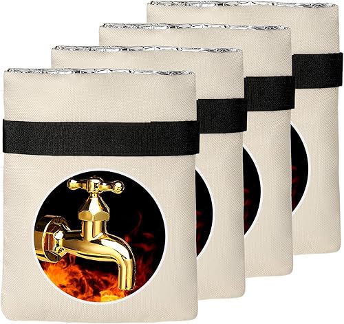 Outdoor Faucet Covers for Winter Freeze Protection Waterproof Spigot Cover Winter Insulated Reusable Hose Bibs Covers for Winter Outside Faucet