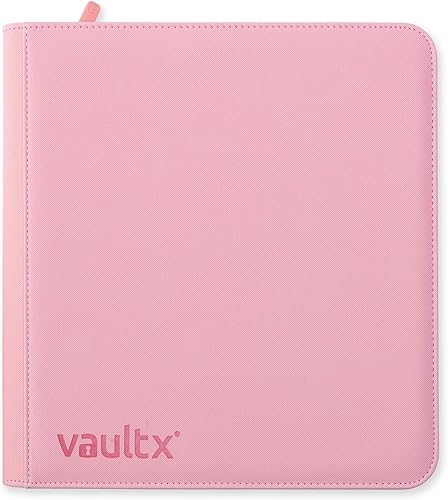 Miniatura 4 de Vault X Carpeta con cremallera de 12 bolsillos, 480 tarjetas, material de álbum Exo-Tec de alta calidad, 20 páginas de carga lateral, carpeta para
