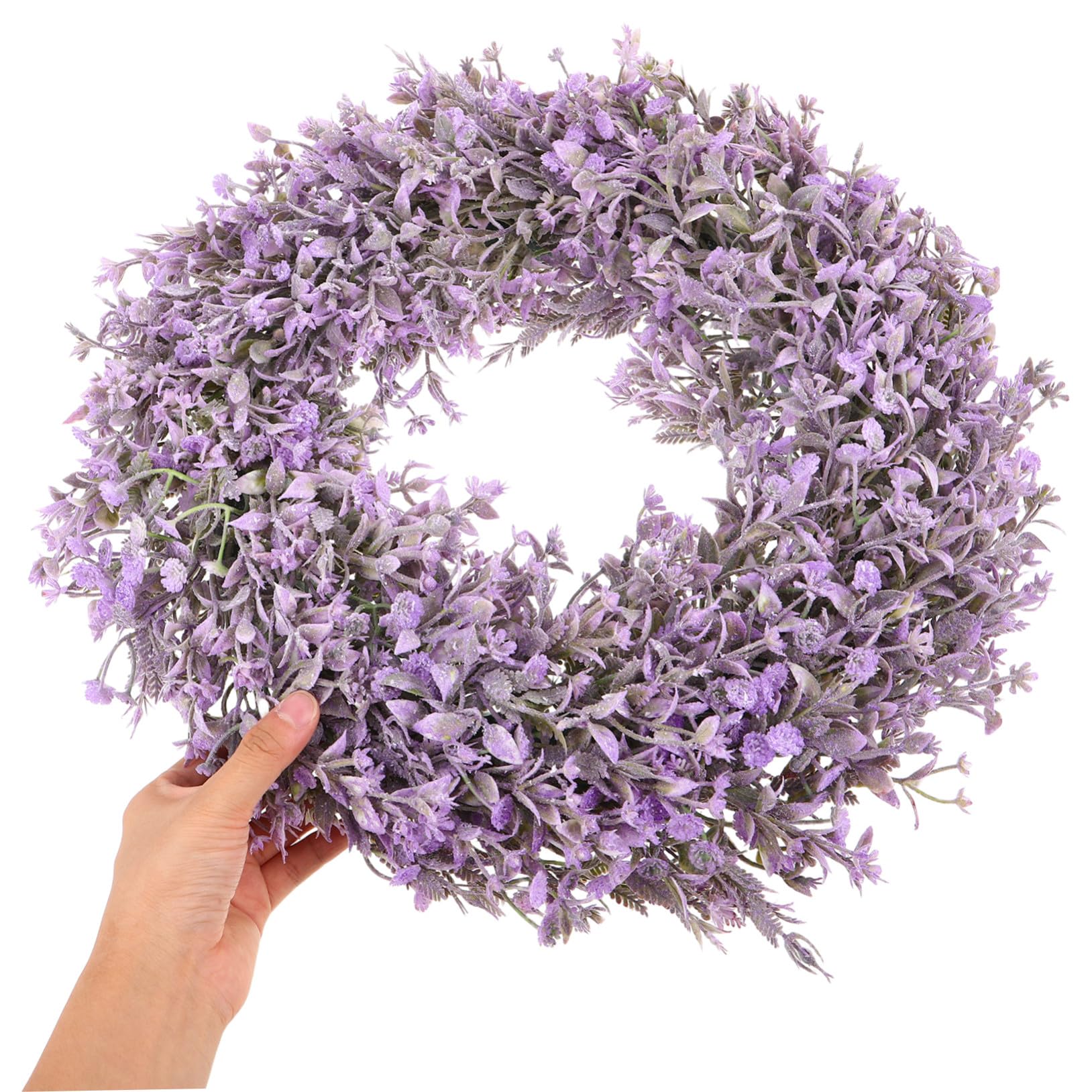 Künstlicher Lavendelblumenkranz 41cm Kunststoff Türkranz