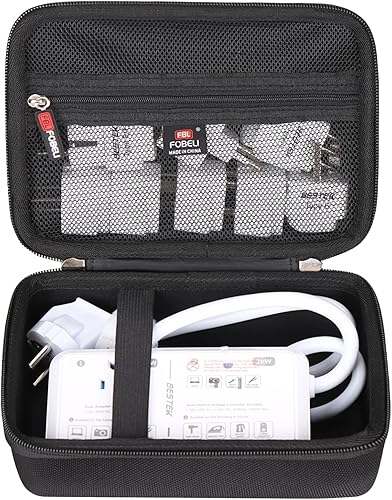 Miniatura 9 de FBLFOBELI Funda rígida de transporte para BESTEK/Ceptics 2000 W, adaptador de viaje universal de viaje de 220 V a 110 V convertidor de voltaje