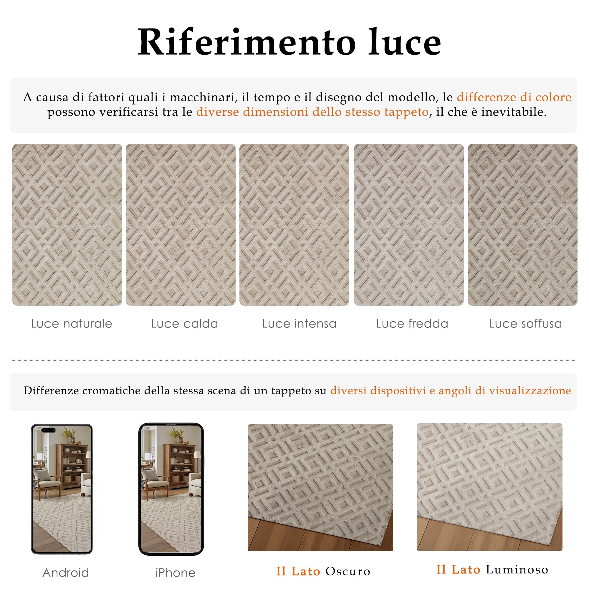 PureCozy Tappeto Salotto 160x230cm Beige Antiscivolo Lavabile Camera da Letto Grande Tappeti Moderno 3D Geometrico Carpet Sala Soggiorno Cameretta Bambino Ufficio Pelo Corto Rug
