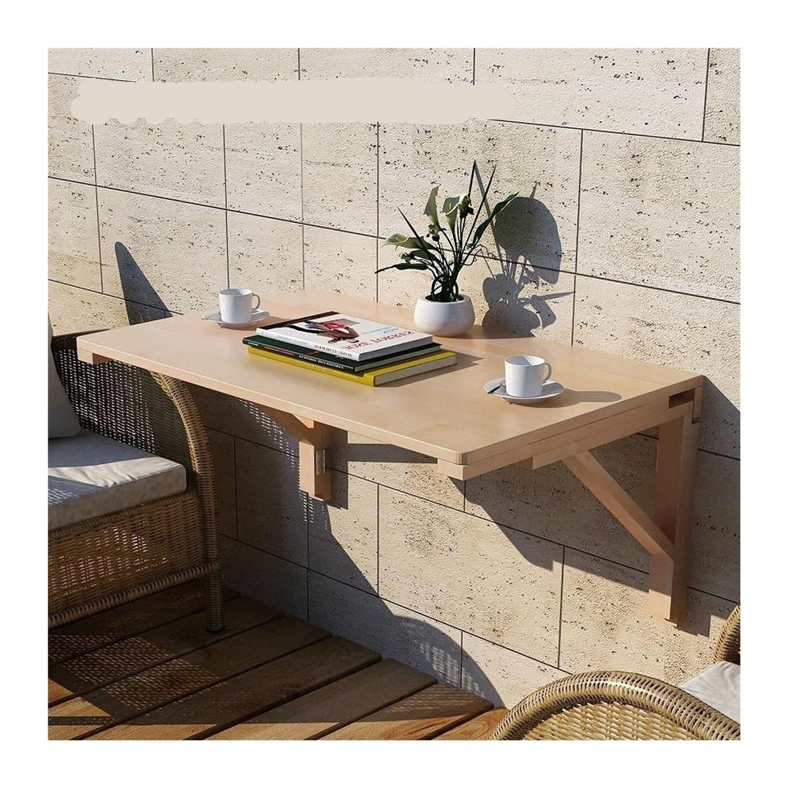 Table pliante de cuisine murale pour coin repas et bar de chambre
