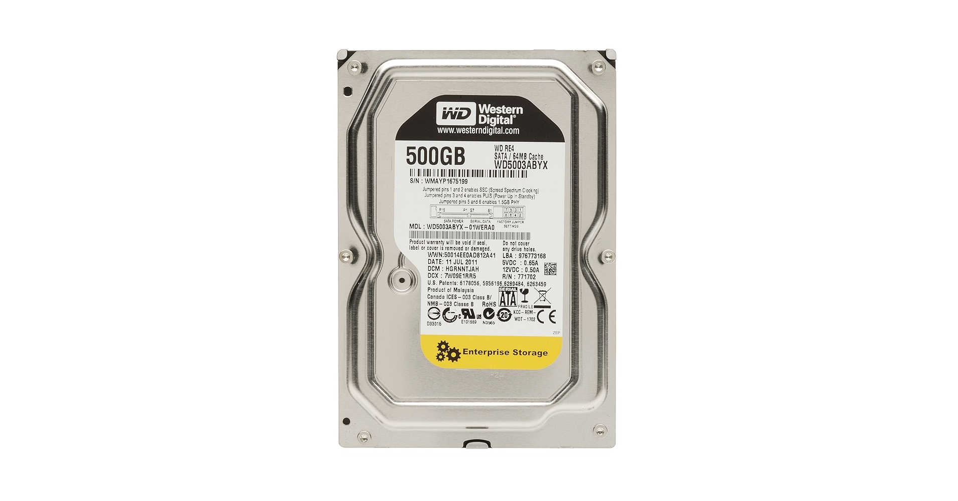 ✱WD5003ABYX 500GBハードディスク 3台セット Amazon | WESTERN DIGITAL WD5003ABYX クリーンプル Western