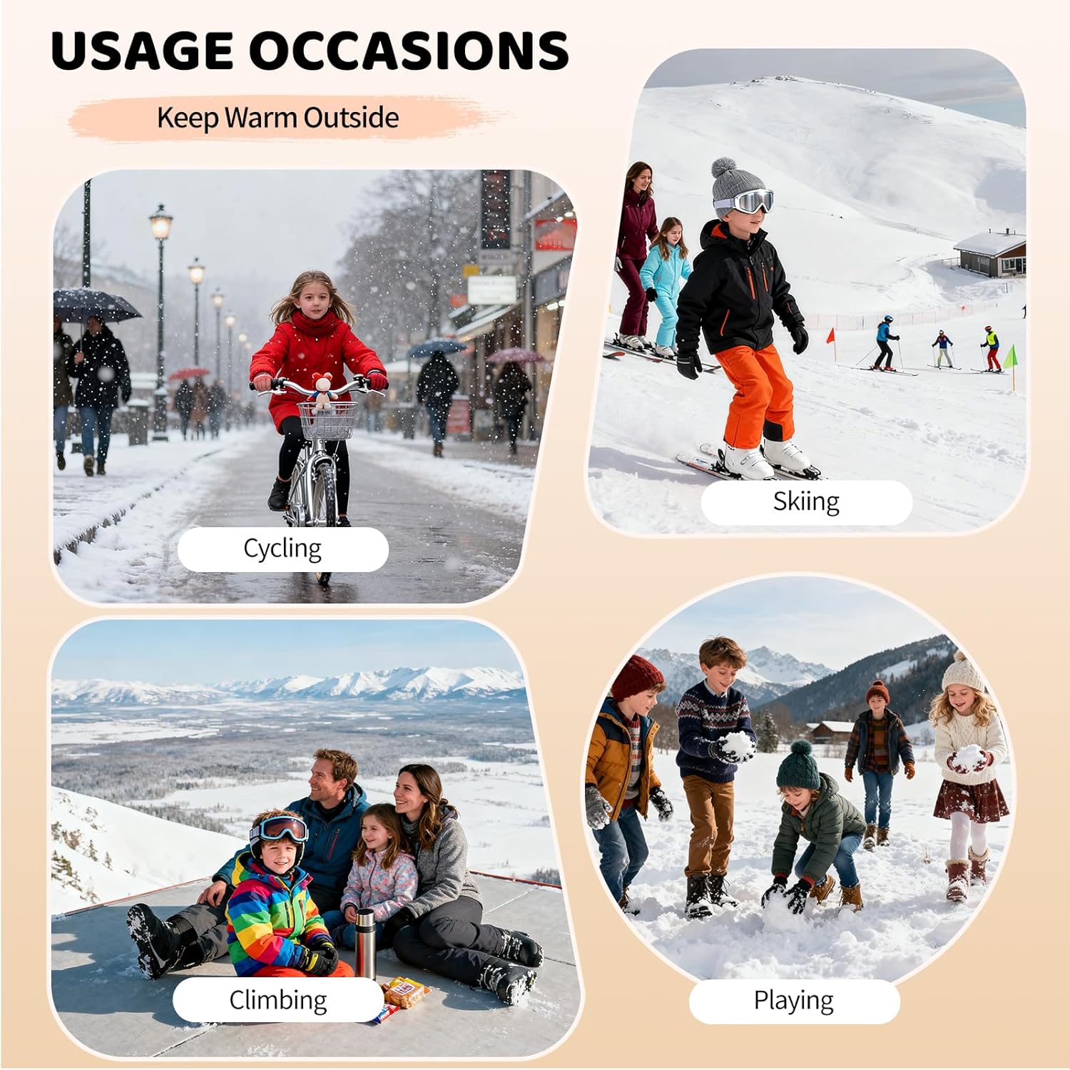 Kids Fleece Neck Warmer Gaiter Winter Scarf for Boys Girls Windproof Soft Thermal Infinity Scarf for Cold Weather - Image 6