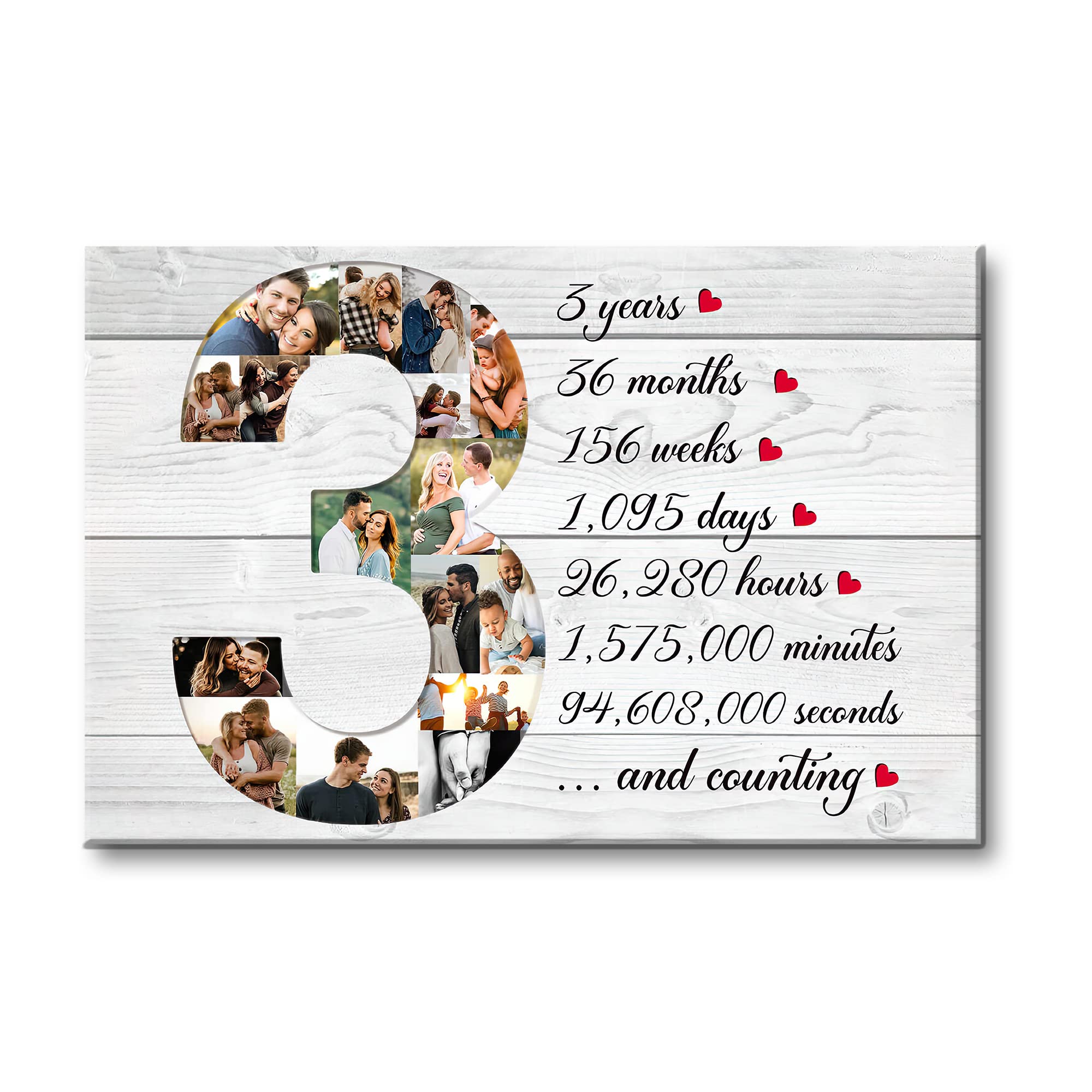 3rd Wedding Year Anniversary Template Design In Golden Color