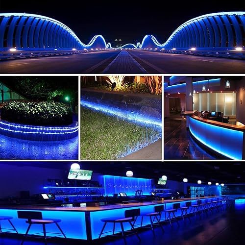 Miniatura 4 de Tira de luces LED SMD 5050 impermeable para iluminación al aire libre, 60 LEDsm, tira de luz LED cortable, iluminación decorativa para patios,