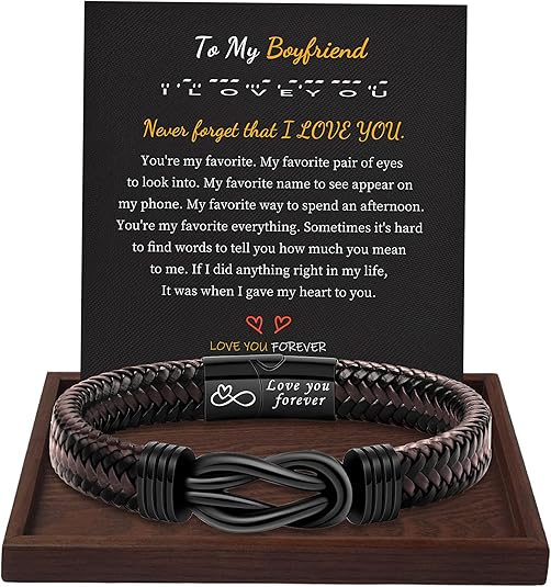 Inspirational Gifts for Men Morse Code Bracelets Mens Bracelets Graduation Gifts for Him Fathers Day Adjustable Leather Bracelet Motivational Birthday Annivesary Jewelry Stocking Stuffers for Men