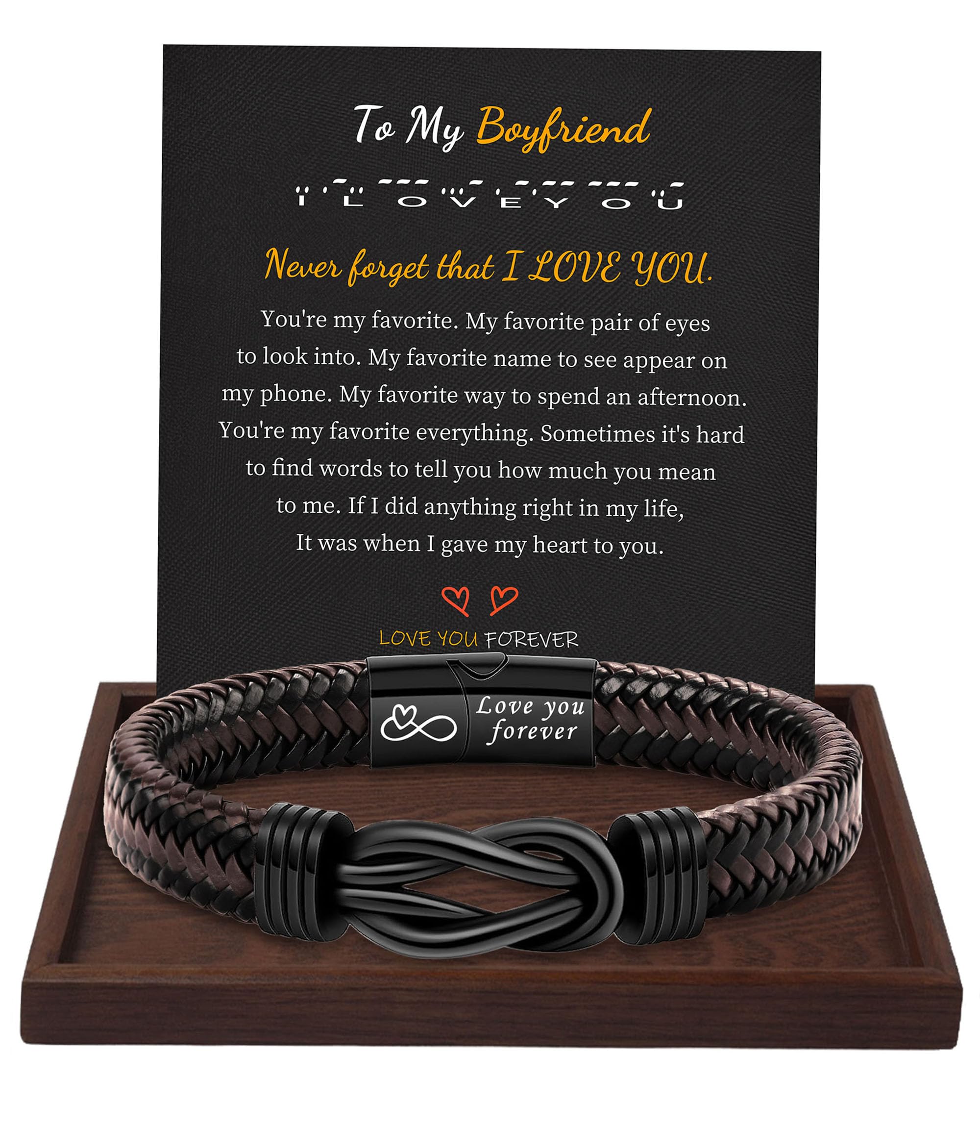 Inspirational Gifts for Men Morse Code Bracelets Mens Bracelets Graduation Gifts for Him Fathers Day Adjustable Leather Bracelet Motivational Birthday Annivesary Jewelry Stocking Stuffers for Men