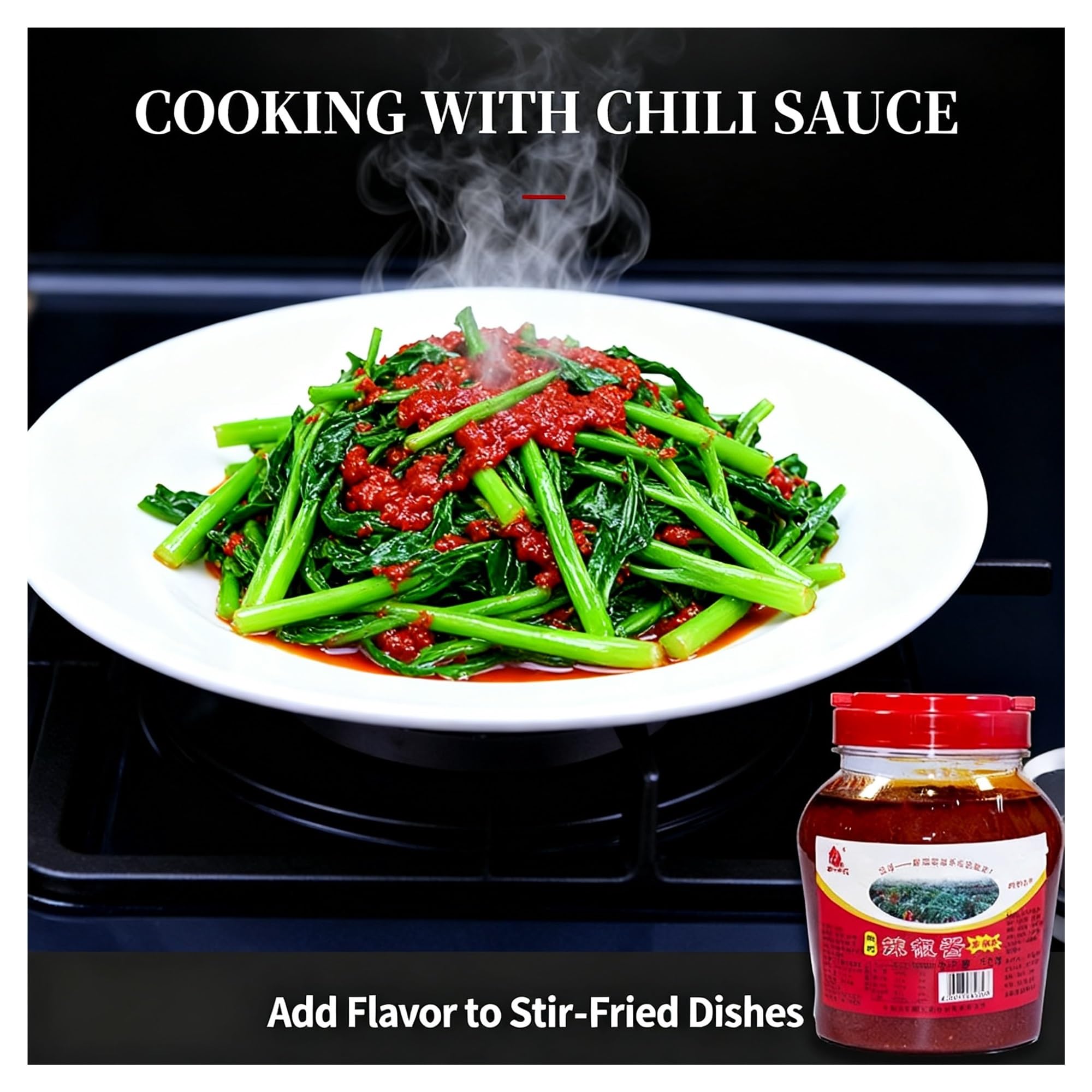 Salsa de Chile Tradicional, Botella Grande de 750 g, Molida a la Piedra, Condimento de Uso General