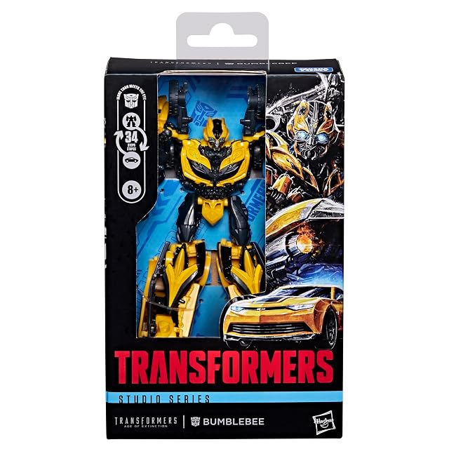 Foto 2 de 5 de Transformers Studio Series, extinción, Bumblebee, Figura Convertible Deluxe Class de 12,5 cm