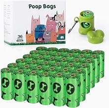 Dog Poo Bags 540 Counts 36 Rolls Leak Proof and Extra Thick Dog Waste Bags Green