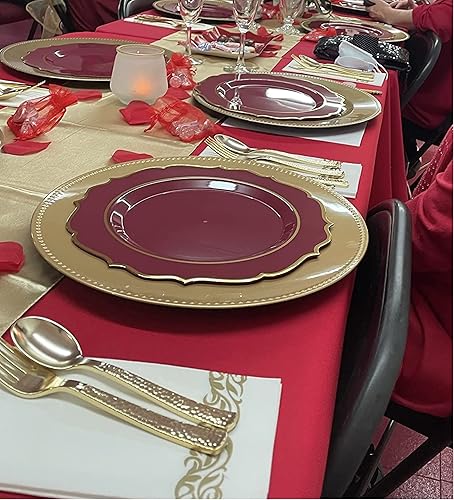 Miniatura 3 de 175 platos de plástico azul y dorado bebé, 50 platos desechables de fiesta, 25 tazas, 75 cubiertos de color azul barroco, 25 servilletas, para baby