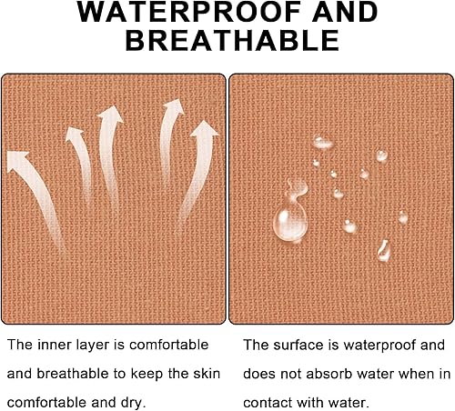 Miniatura 3 de CKeep Cinta de kinesiología, 2 rollos de algodón sin látex, tiras elásticas precortadas hipoalergénicas, 2 pulgadas de ancho, cinta atlética