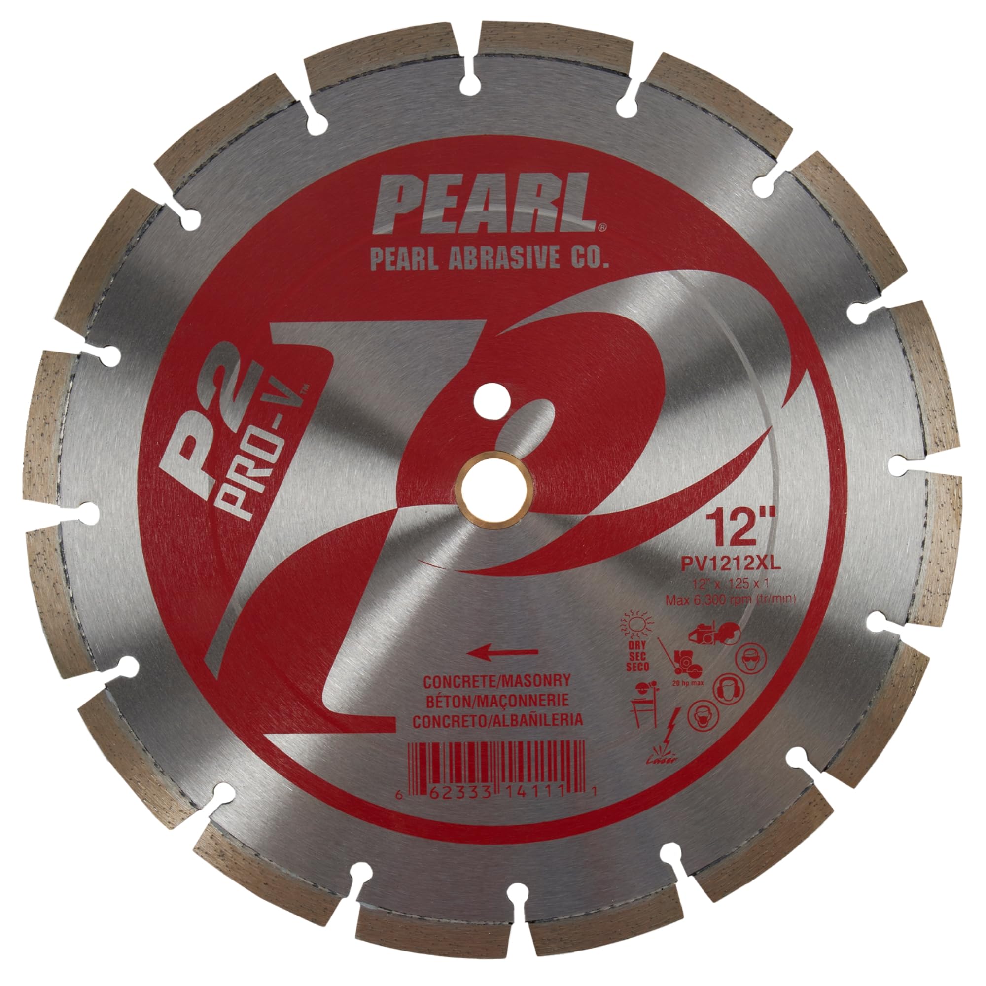 Amazon.com: PEARL ABRASIVE CO. P2 Pro-V Segmented Blade 12