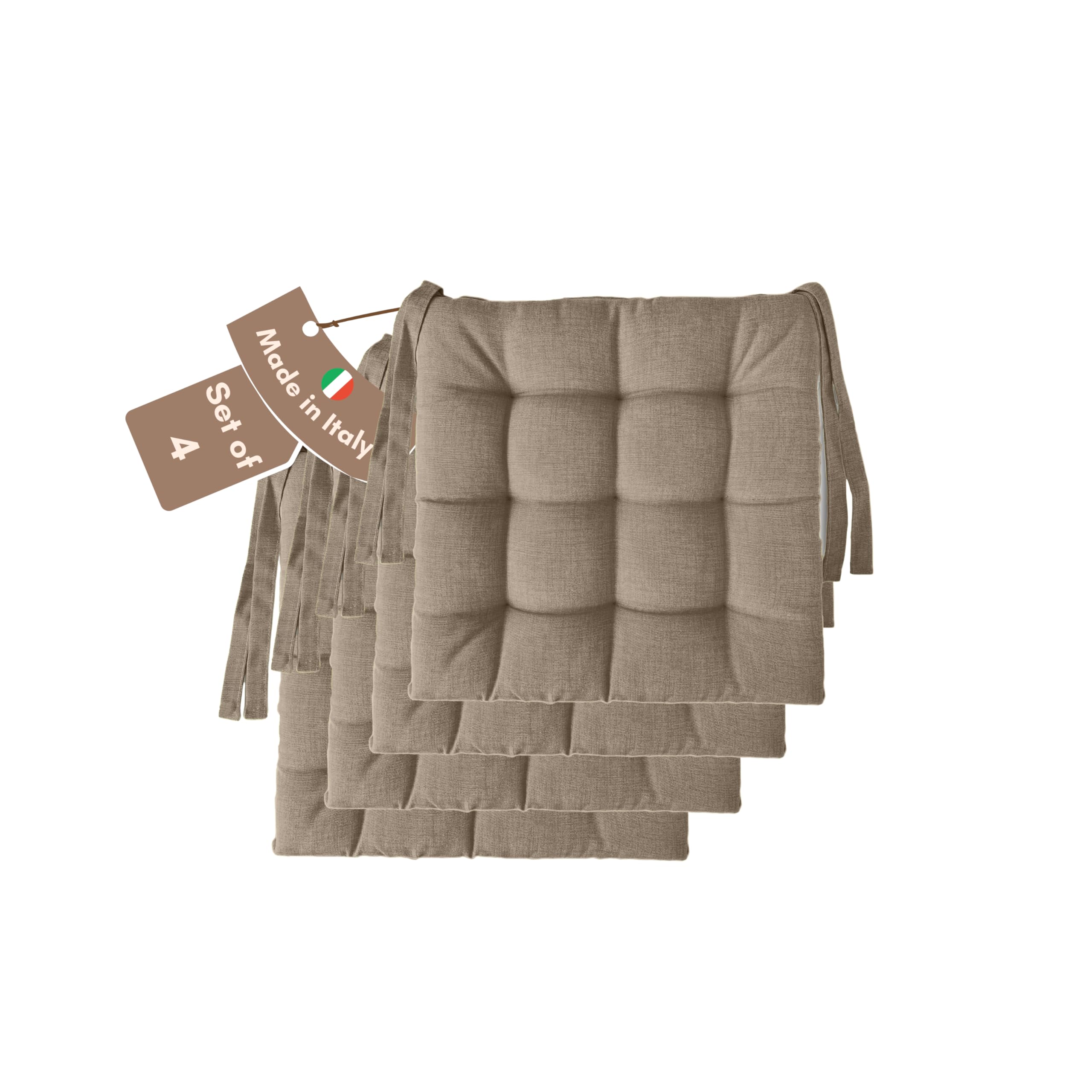Il Tuo Artigiano Design Set van 4 of 6 kussens voor keukenstoelen
