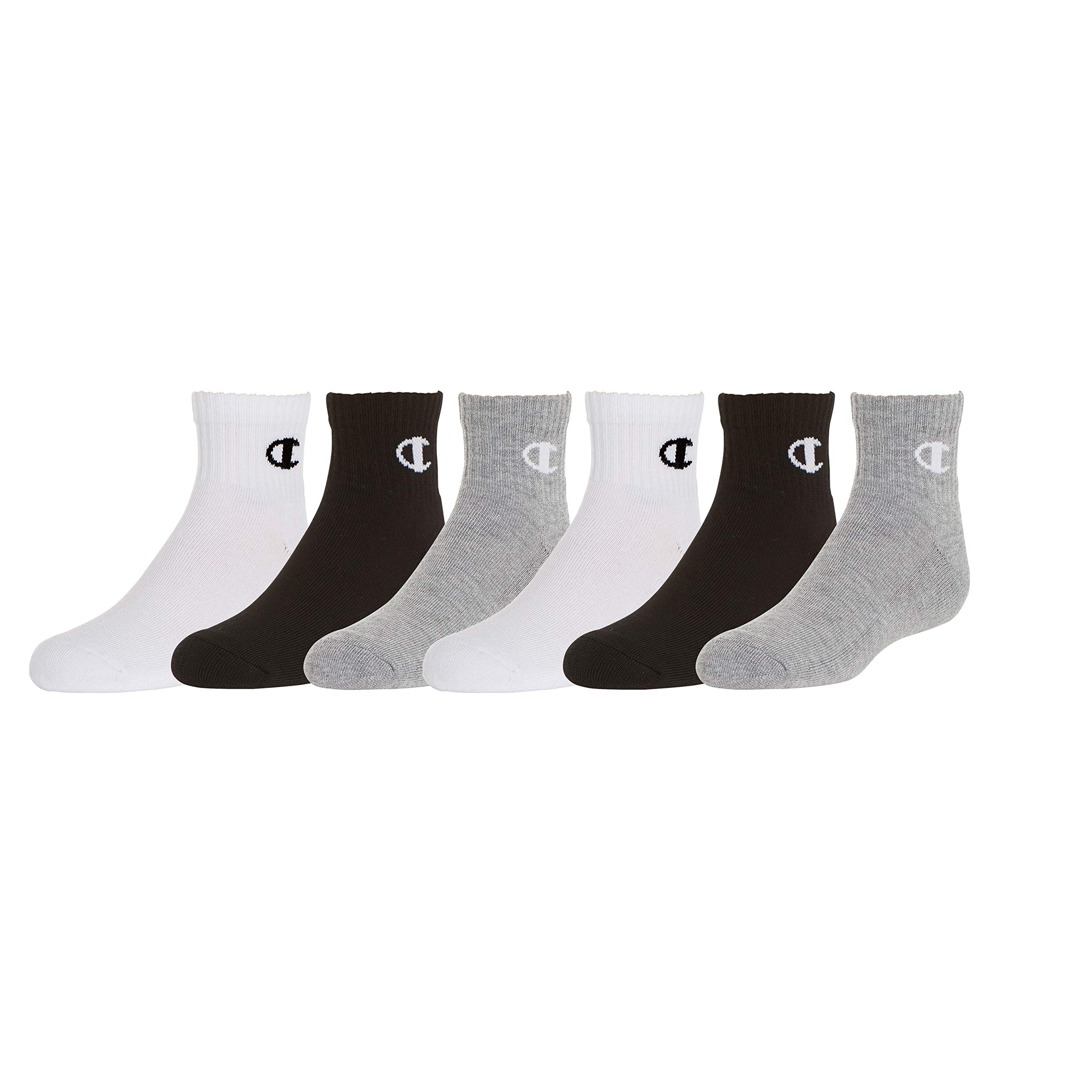 Big Kids' 6-Pack Quarter Socks
