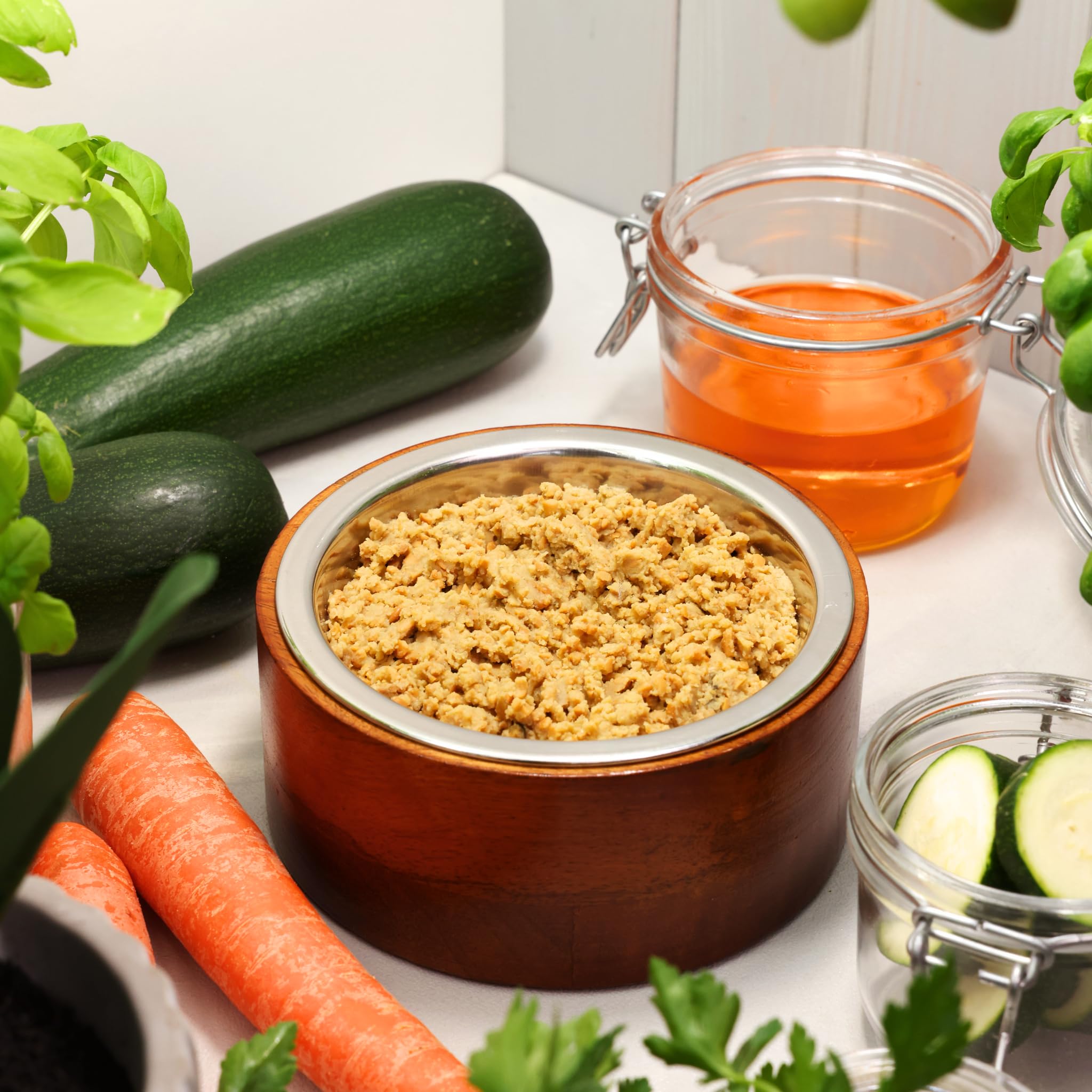 BIOPUR Bio Premium Hundefutter Vegan, Kartoffel & Zucchini 12x400 g – Nassfutter in 100% Bio-Lebensmittelqualität für Hunde