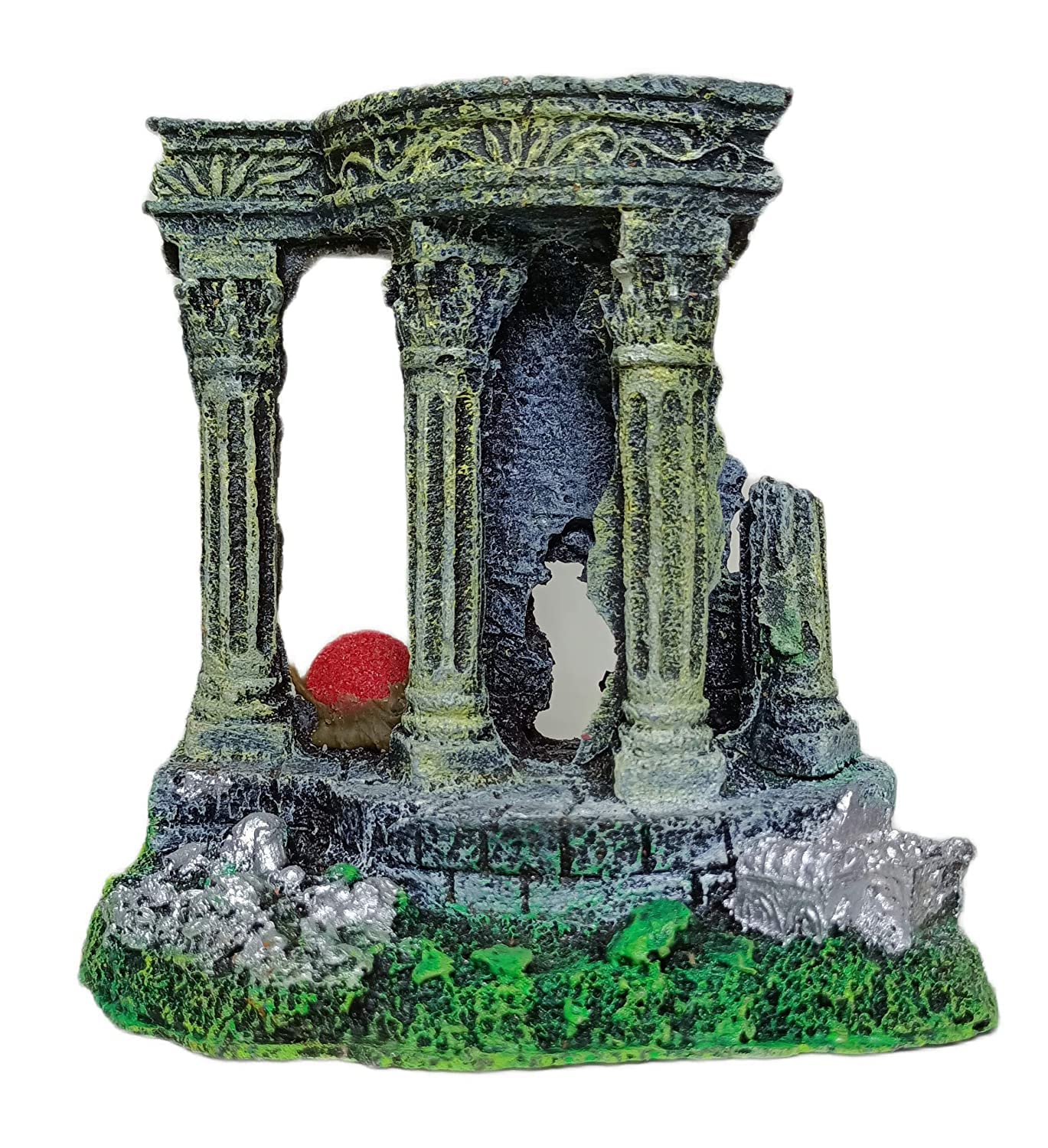 Generic Antique Pillar Showpiece & Collectible Idol Toy Ornament for Home Decoration Aquarium Fish Tank Decor