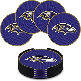 Rico Industries NFL Football Classic Favorites: PVC Coaster Set (4-Pack)