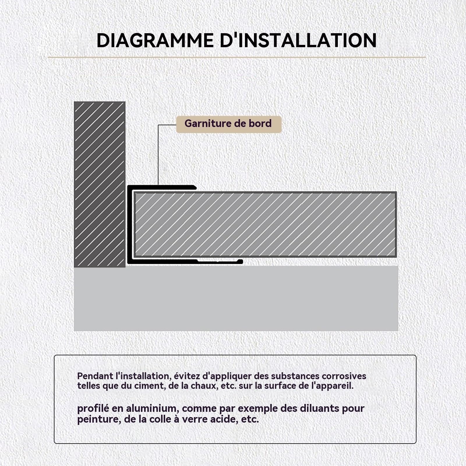 Profile De Finition Carrelage 90cm* 3 Pièces Profil De Transition Profilés en Aluminium Edge Trim en C pour Les Professions De Rénovation Et Les Amateurs De DIY(Gold,12mm)