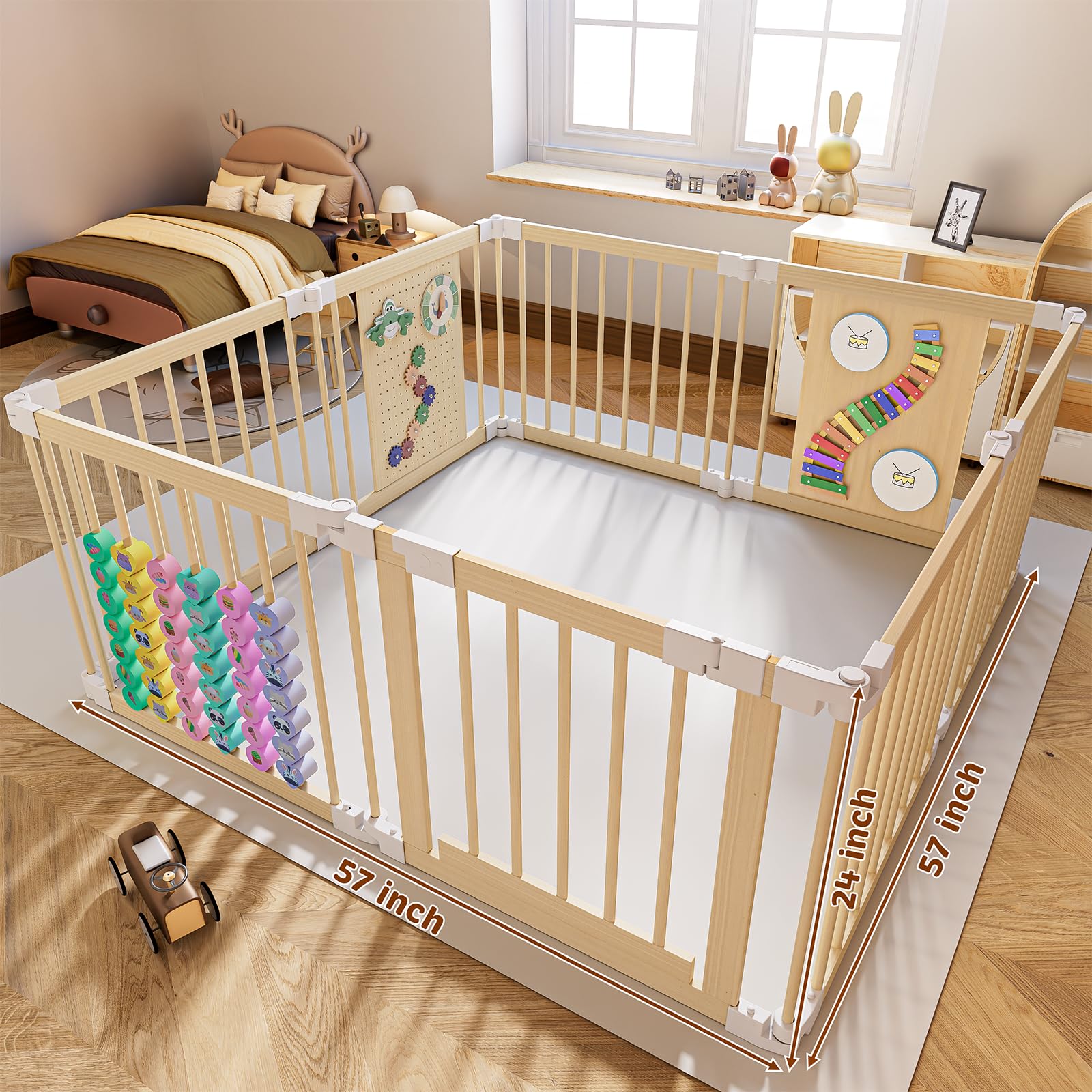 Amazon.com : YZNVCG Baby Playpen - Adjustable Multi-Shape Wooden Amazon.com : YZNVCG Baby Playpen - Adjustable Multi-Shape Wooden
