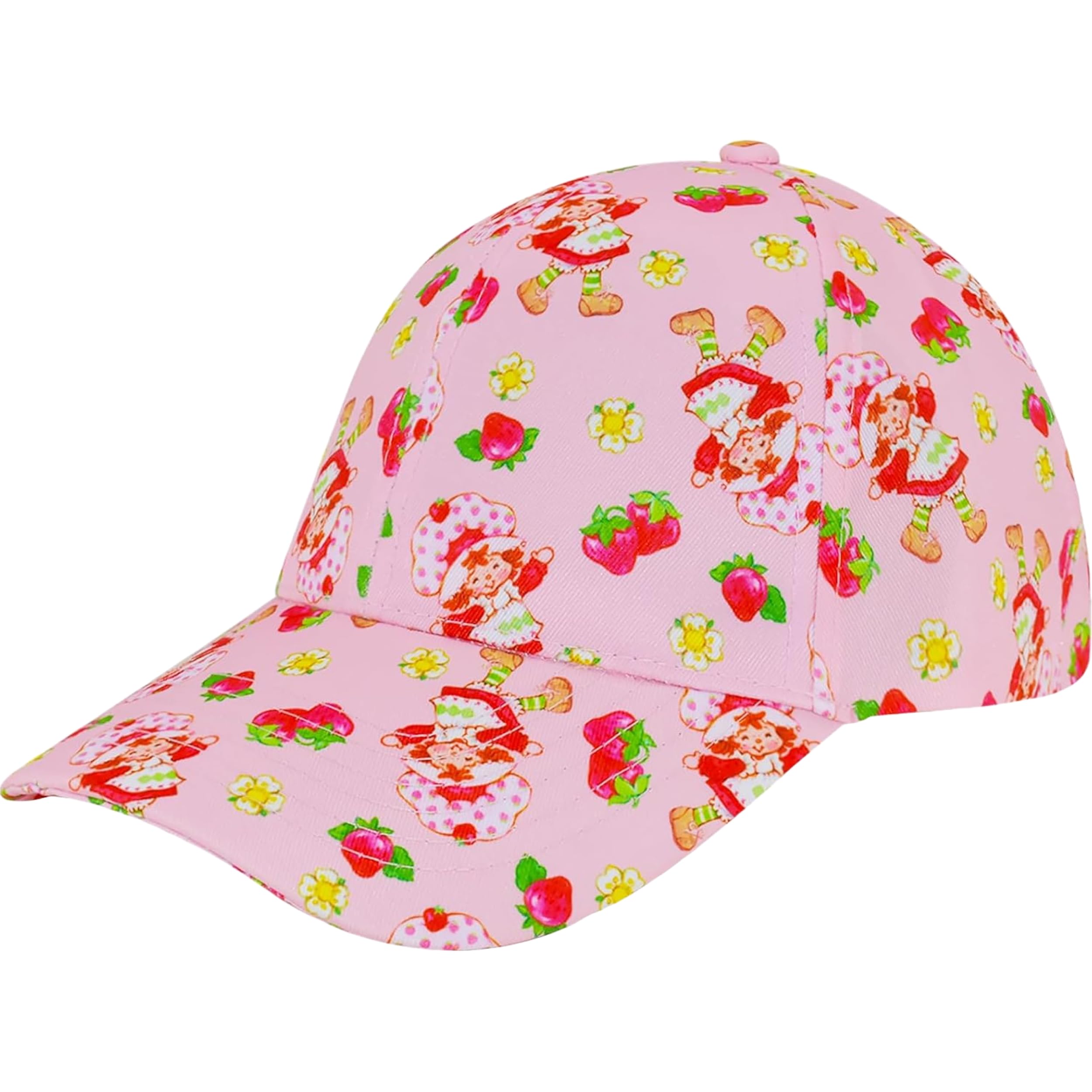 Strawberry Shortcake Dad Hat Adult Baseball Cap with Curved Brim Pink One Size