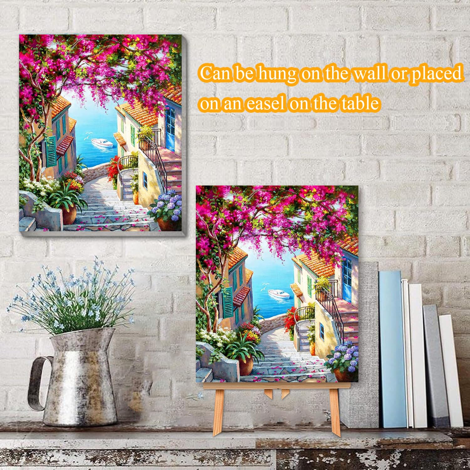 Amazon.co.jp: Paint by Number 大人用 キャンバスフレーム DIY 風景