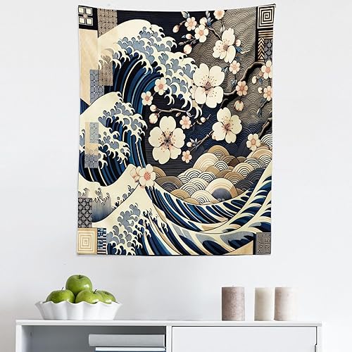 Miniatura 231 de Ambesonne Tapiz gótico, patio con hiedra encantada en la puerta antigua al bosque, colgante de pared ancho para dormitorio, sala de estar, 2-Verde