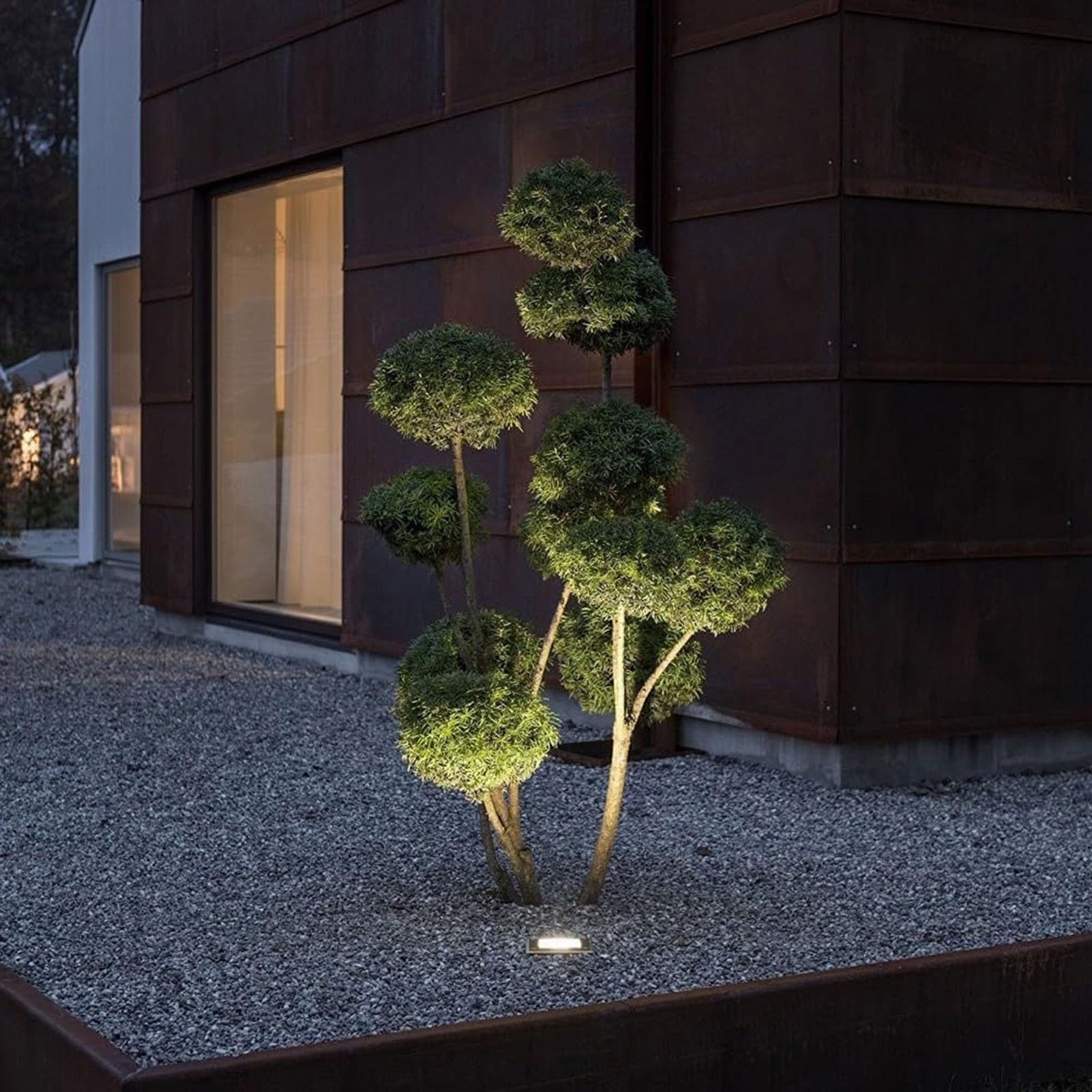 Lampada da Giardino a LED, luci da Esterno interrate RGB 12W - Lampada da Giardino a LED Impermeabile IP68, Mini faretto da Incasso 12V per Illuminazione Subacquea di laghetti e Giardini, an