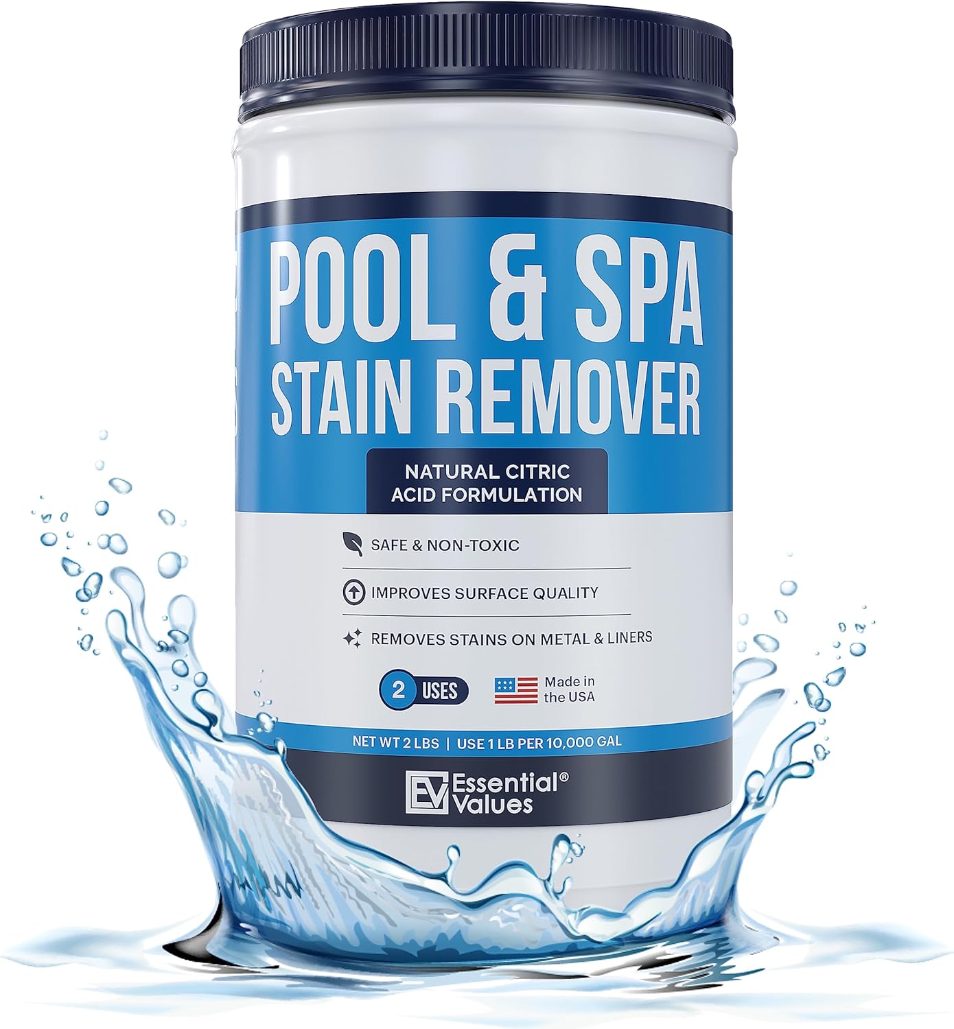 Swimming Pool & Spa Stain Remover (0.9 kg) Natural & Safe Swimming