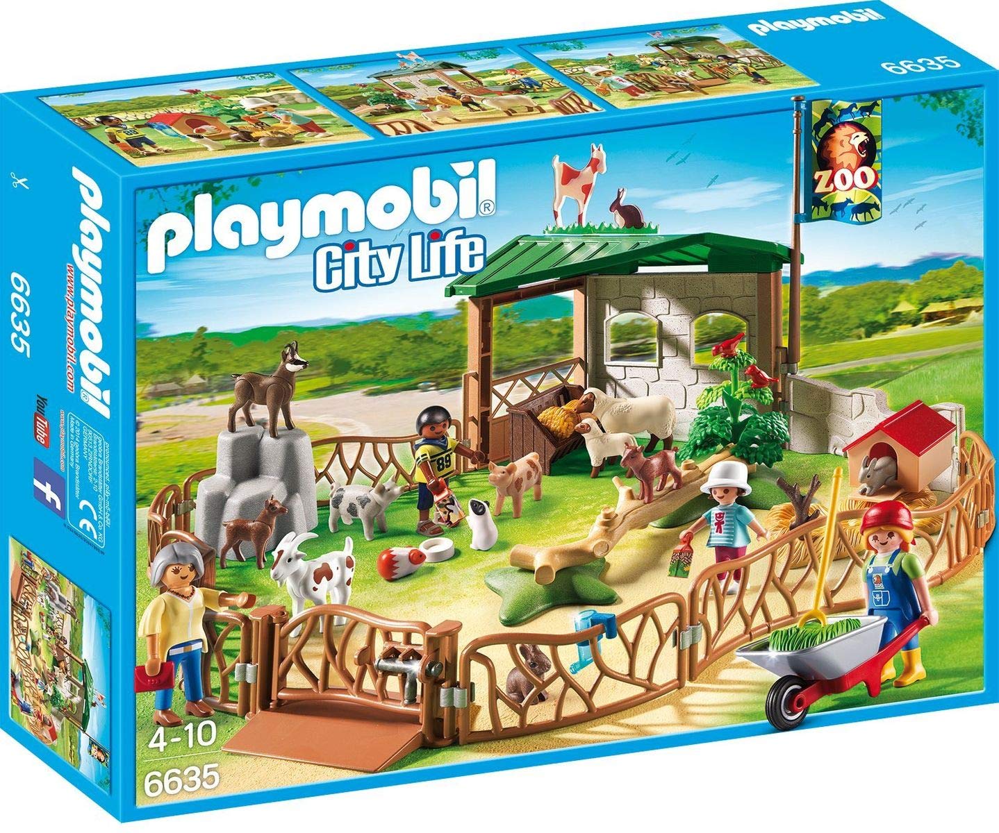 PLAYMOBIL 6635 - Lo Zoo dei Bimbi, 4 Pezzi