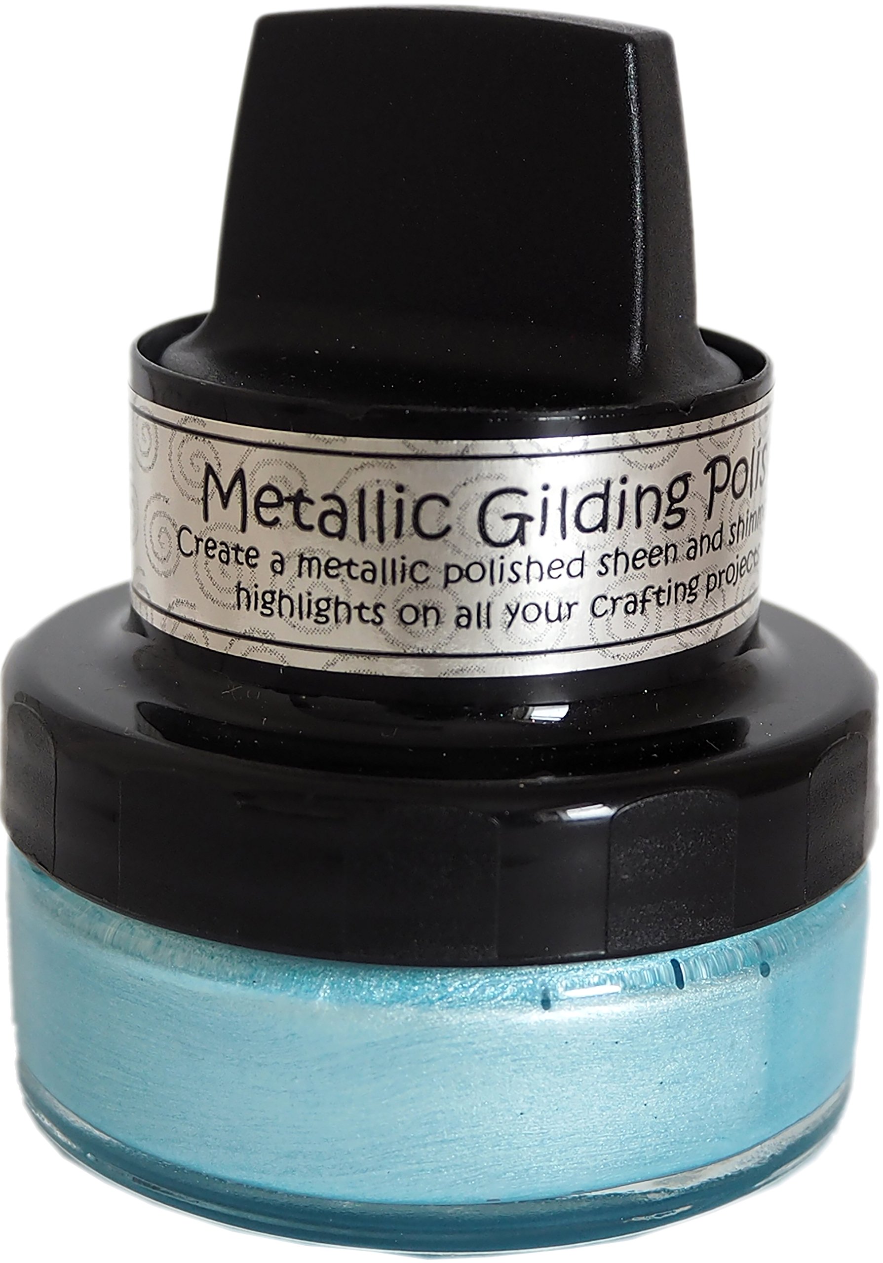 Creative Expressions Powder Blue Cosmic Shimmer Metallic Gilding Polish, Acrylic, 7.5 X 6.2 X 6.2 Cm