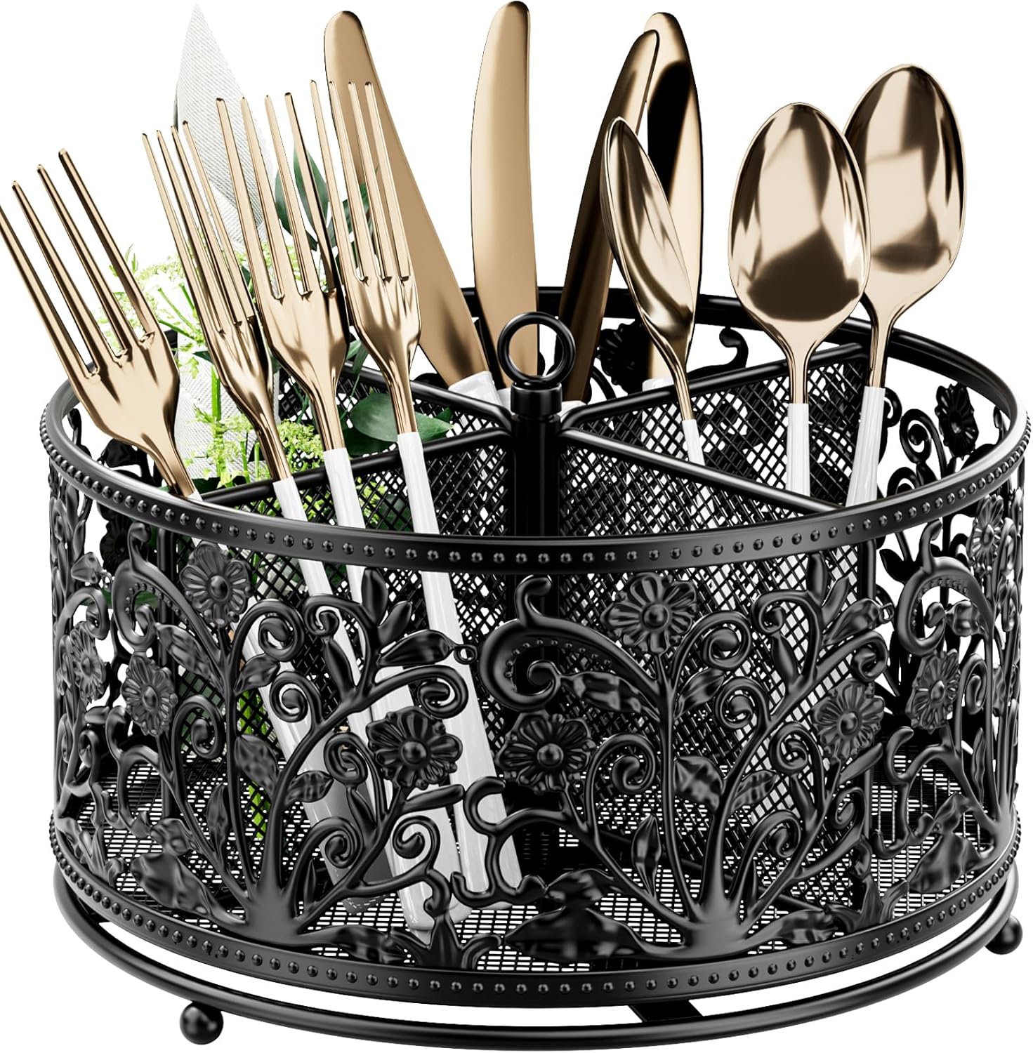 360° Rotating Utensil Caddy