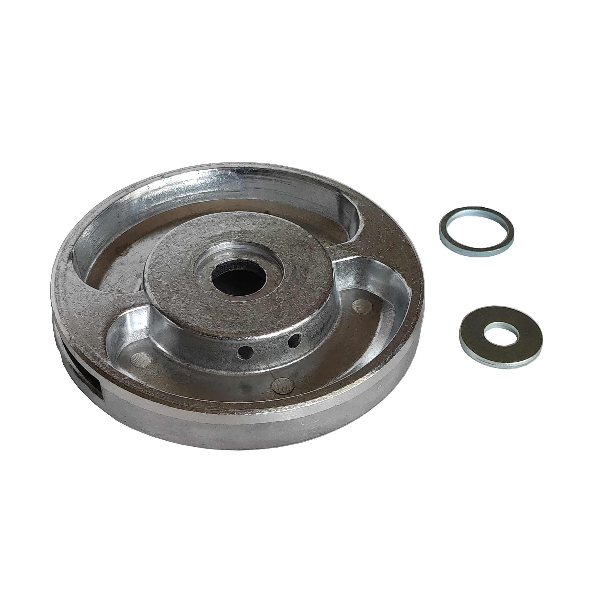 GardenPal Cabezal de corte de malezas de aluminio plateado