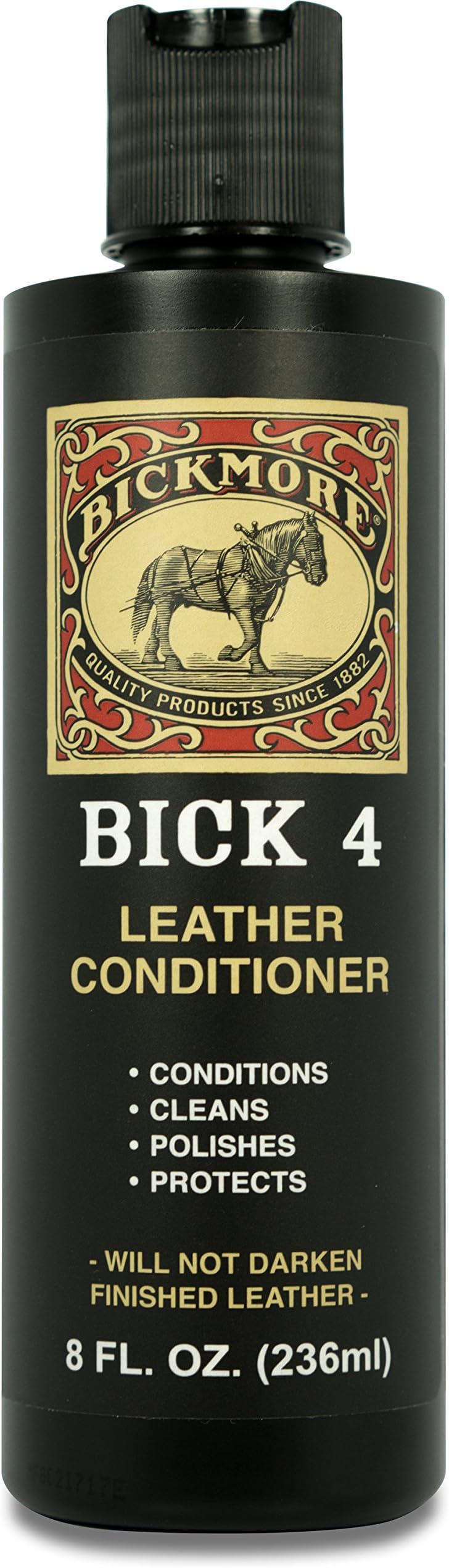 Bickmore Bick 4 Leather Conditioner 8 oz - Best Since 1882 - Cleaner & Conditioner - Restore Polish & Protect All Smooth Finished Leathers