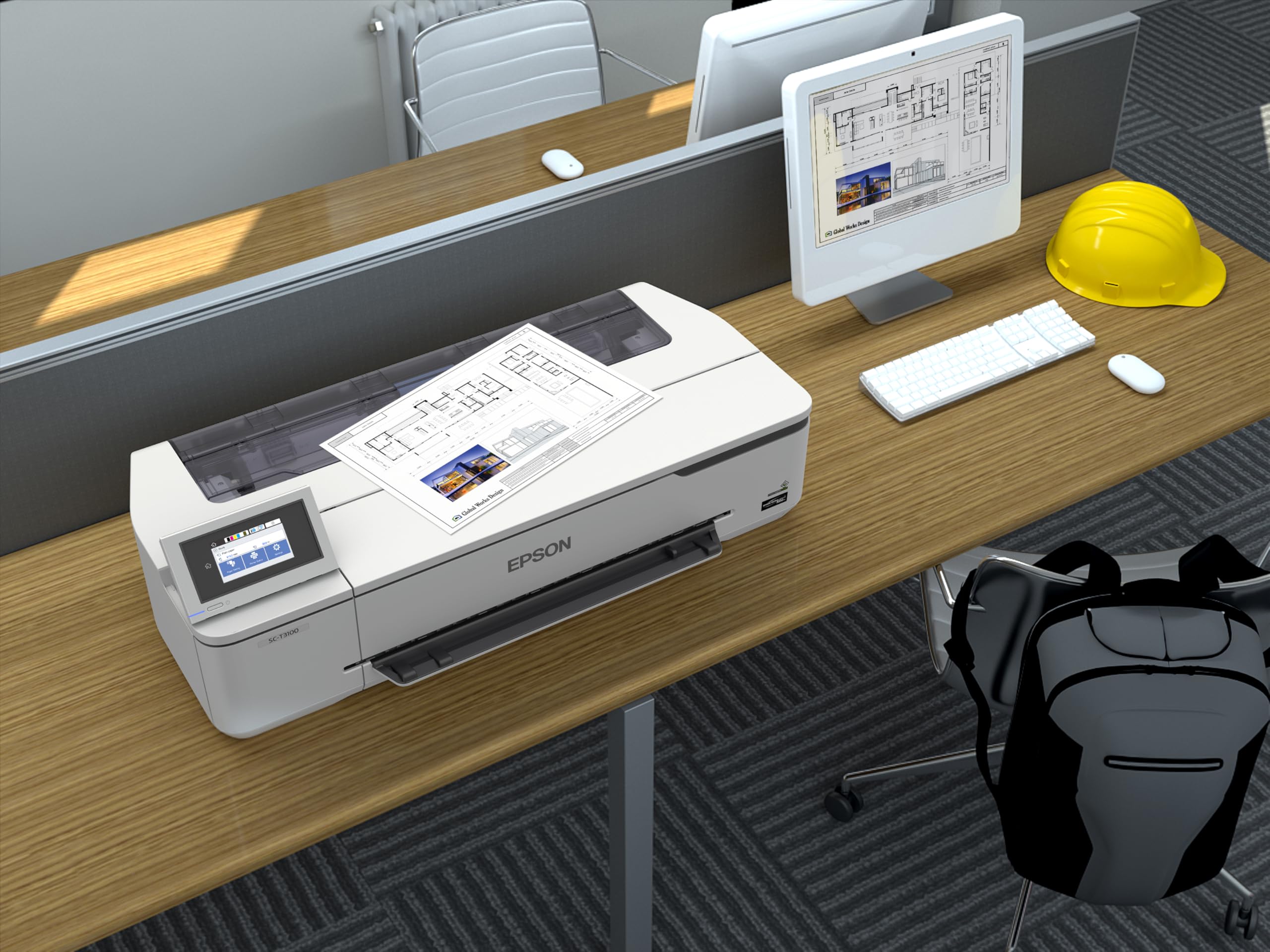 Epson SureColor SC-T2100 stampante grandi formati Wi-Fi A colori 2400 x 1200 DPI A1 [594 x 841 mm] Collegamento ethernet LAN (SC-T2100 PRINTER WO STAND - 24IN)
