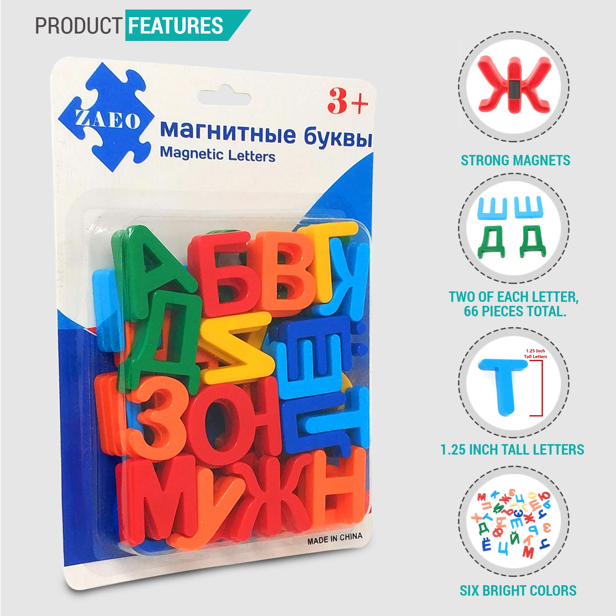 Buy ZAEO Russian Alphabet Letters Refrigerator