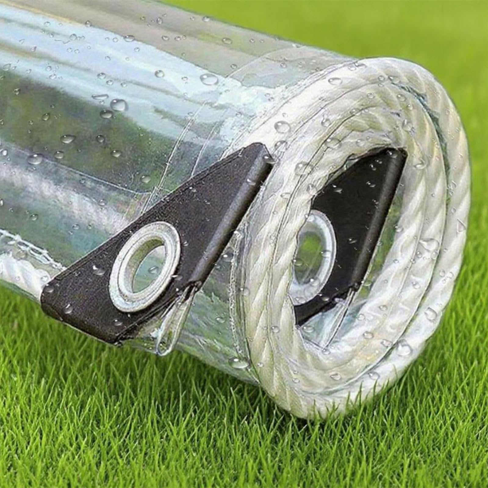 Lona impermeable para camping y piscina que protege tus muebles de terraza del viento blanco