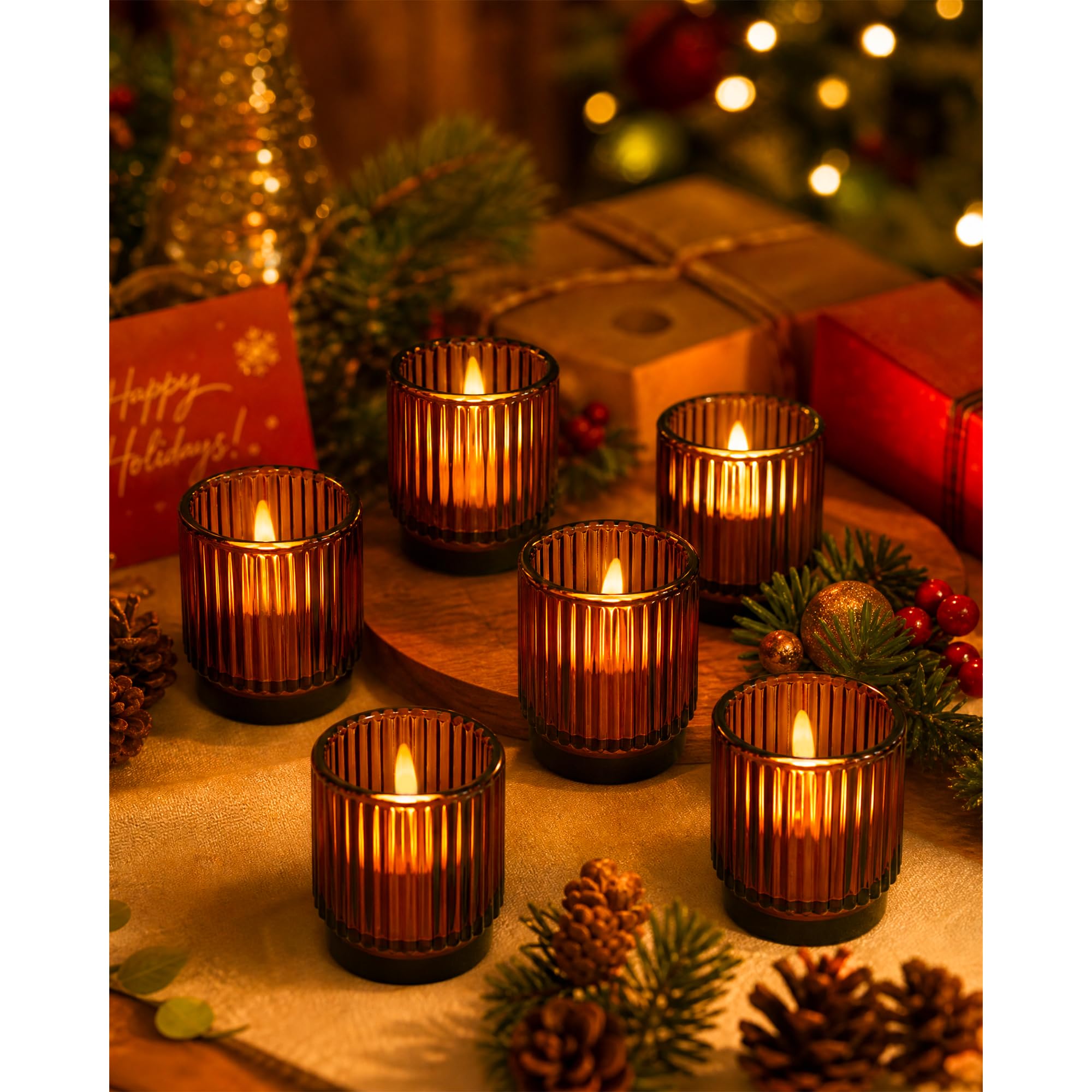 Set di 6 lumini a LED senza fiamma